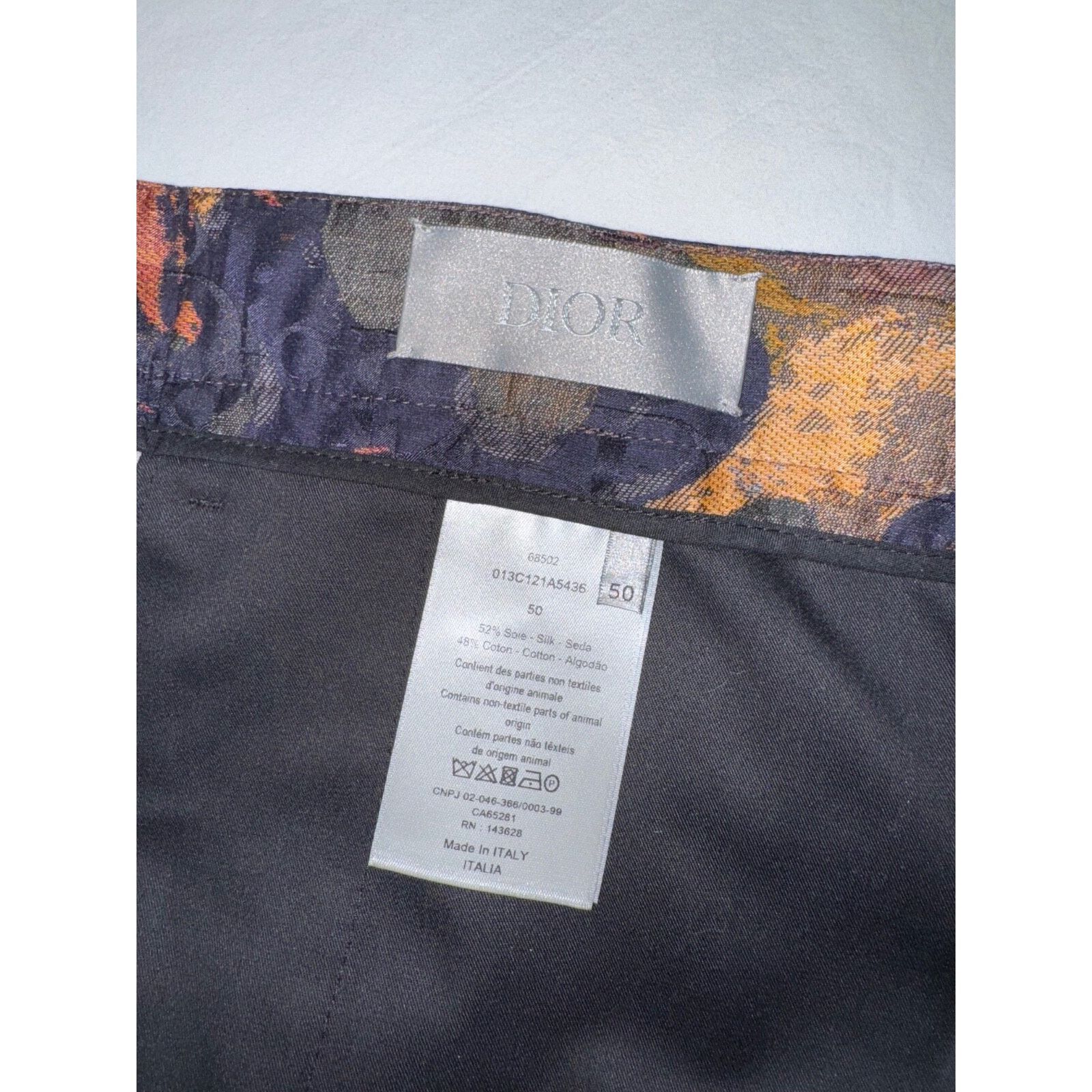 Dior Dior And Peter Doig Silk Cotton Camouflage Oblique Jacquard Size US 34 / EU 50 - 15 Thumbnail