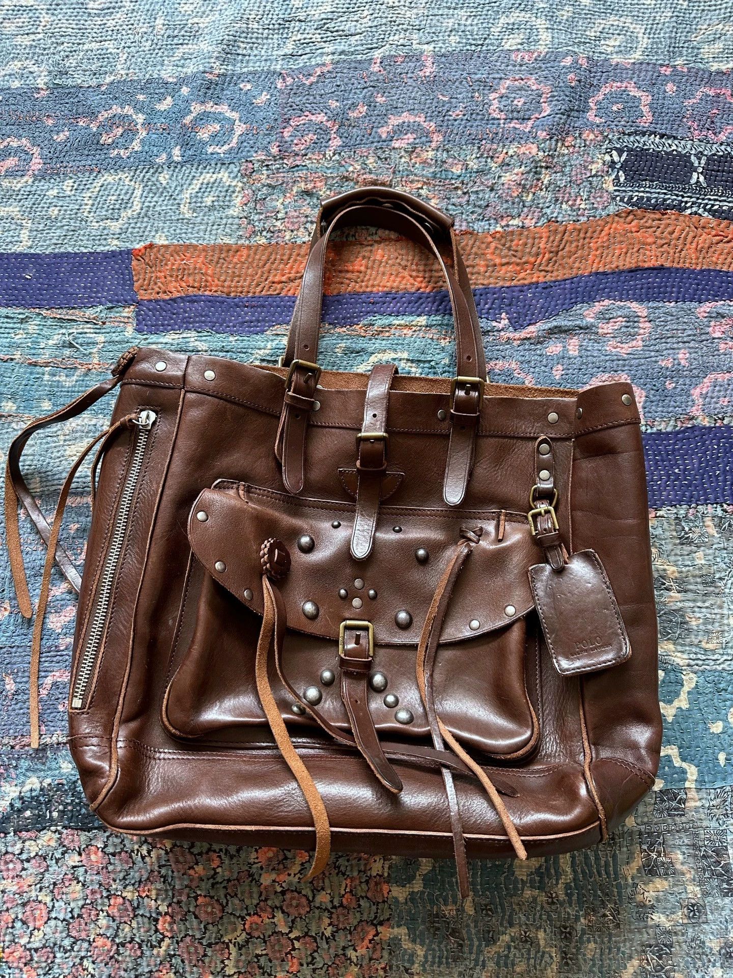 Polo Ralph Lauren Polo Ralph Lauren RRL Rivet Tote Handbag Size ONE SIZE - 1 Thumbnail