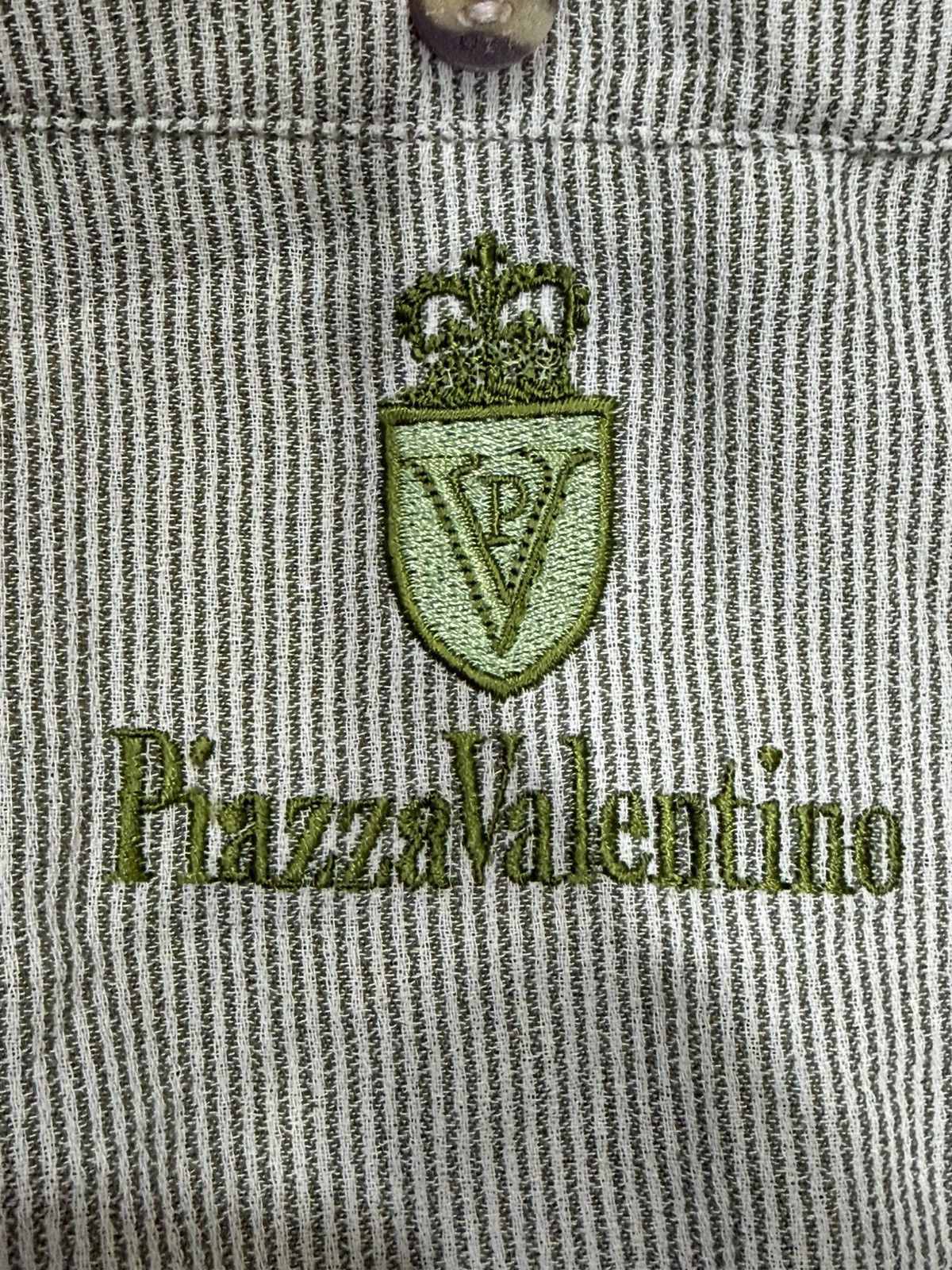 Other Vintage 80's Piazza Valentino Knit Polo Shirt Size US XL / EU 56 / 4 - 4 Thumbnail