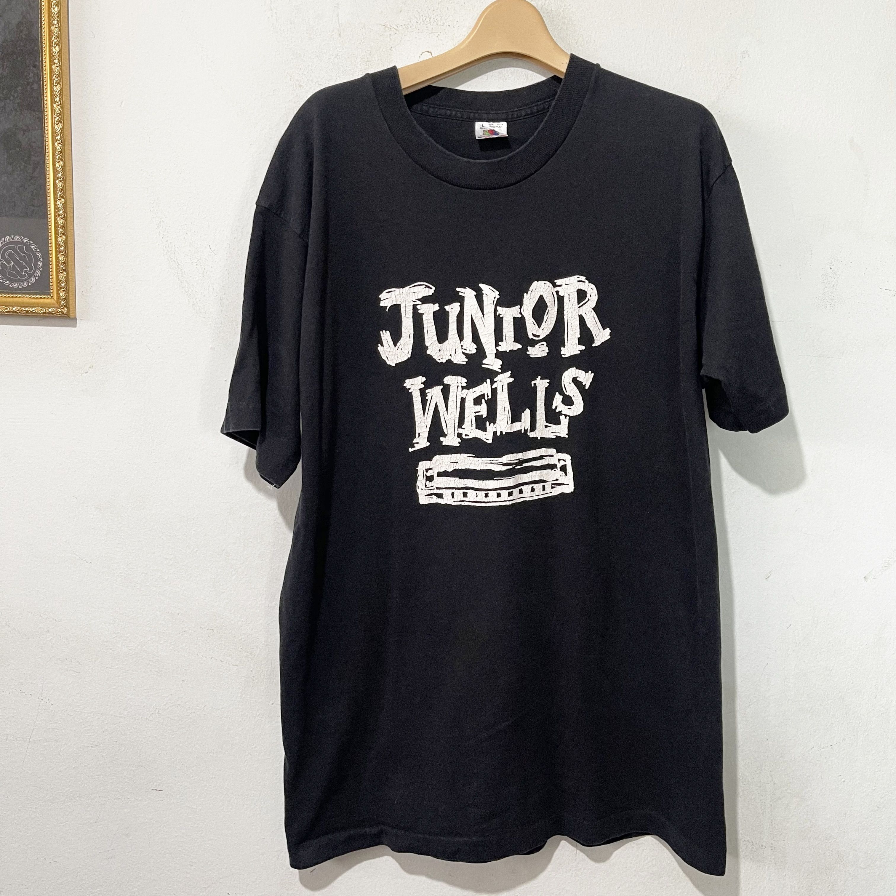 Jazz Cartier Vintage 90s Junior Wells Harmonica Shirt Size US L / EU 52-54 / 3 - 1 Thumbnail