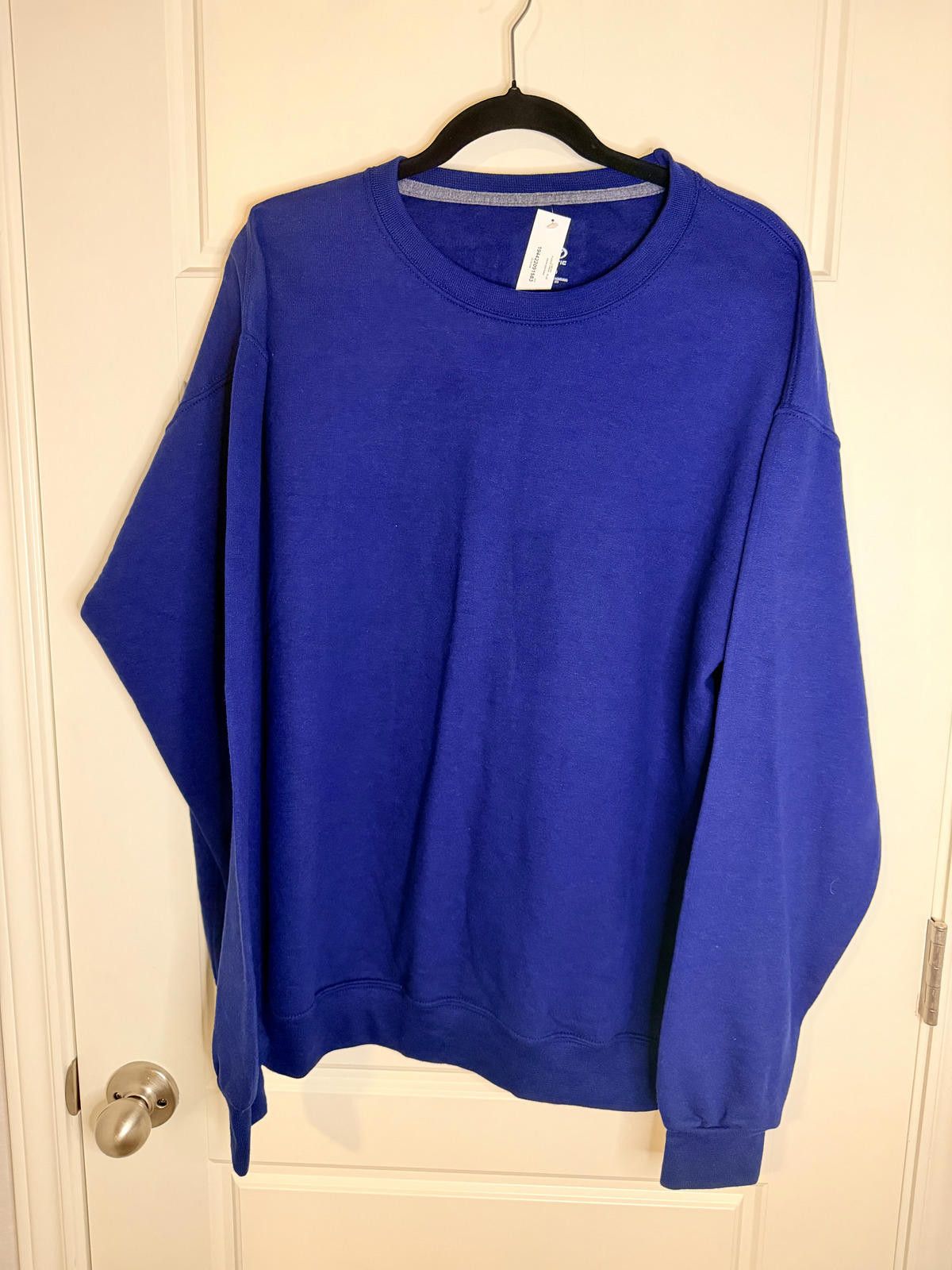 Unknown London Basic Blue Crewneck Sweatshirt Size US L / EU 52-54 / 3 - 2 Thumbnail