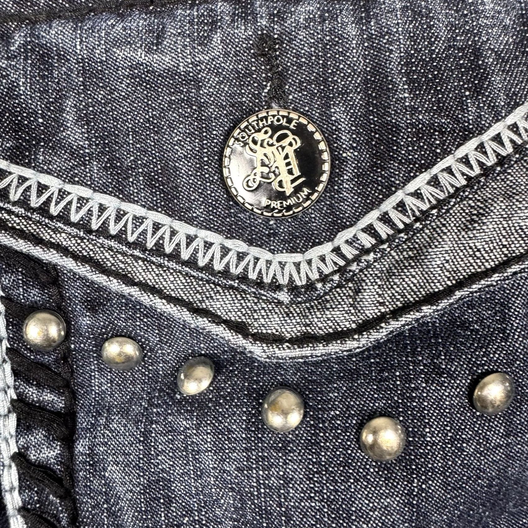 Southpole VINTAGE Southpole Jeans Mens 34x32 Baggy Cyber Y2K 90s Grunge Flap Pock Size US 34 / EU 50 - 2 Thumbnail
