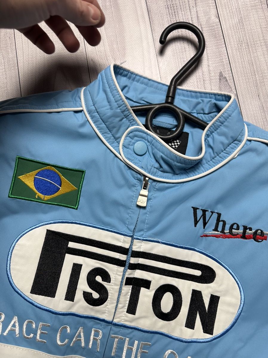 Vintage Vintage racing jacket women’s pistons F1 Brazil Size M Size M / US 6-8 / IT 42-44 - 4 Thumbnail