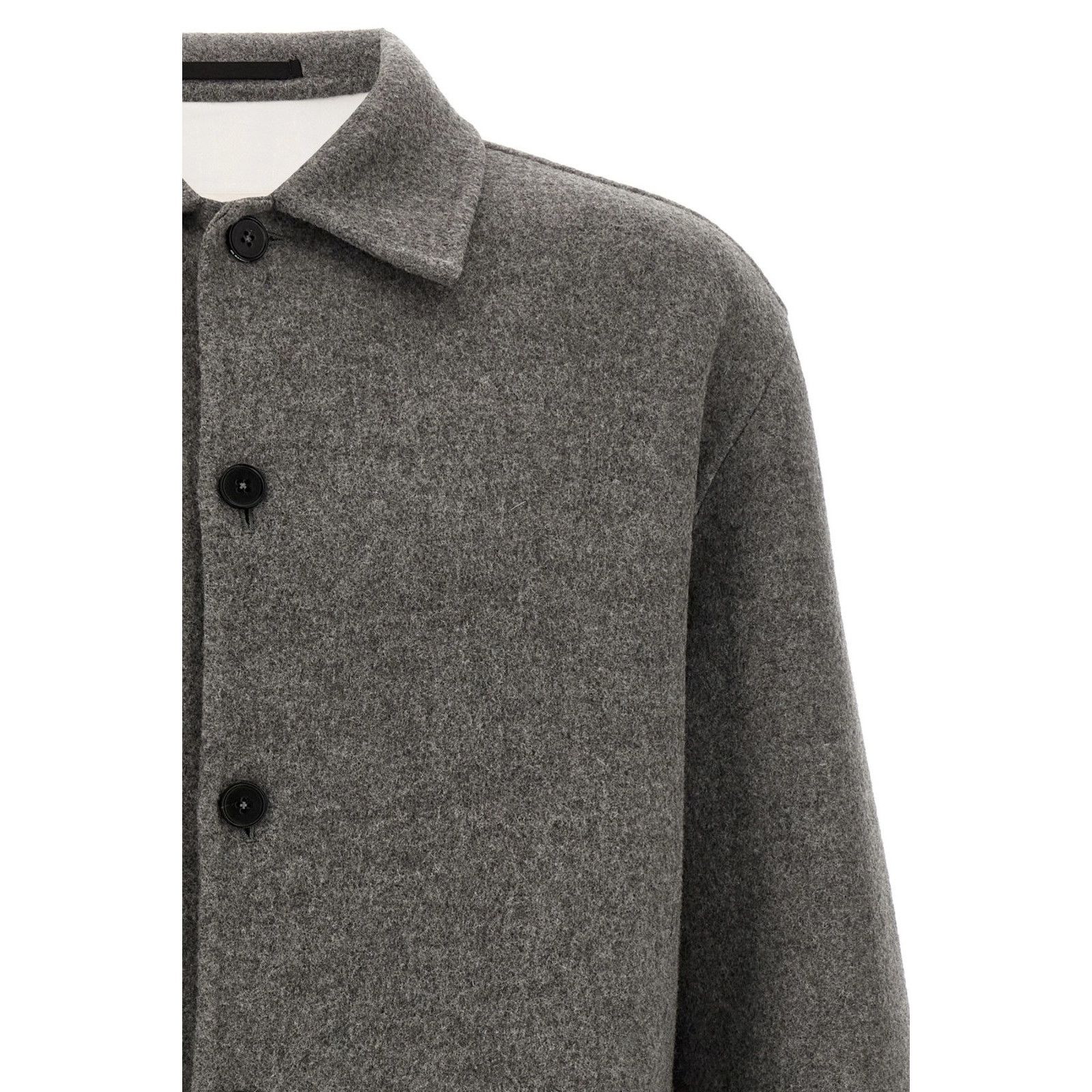 Jil Sander JIL SANDER Gray Wool Overshirt Jacket New & Authentic (Men's Size US L / EU 52-54 / 3 - 3 Thumbnail