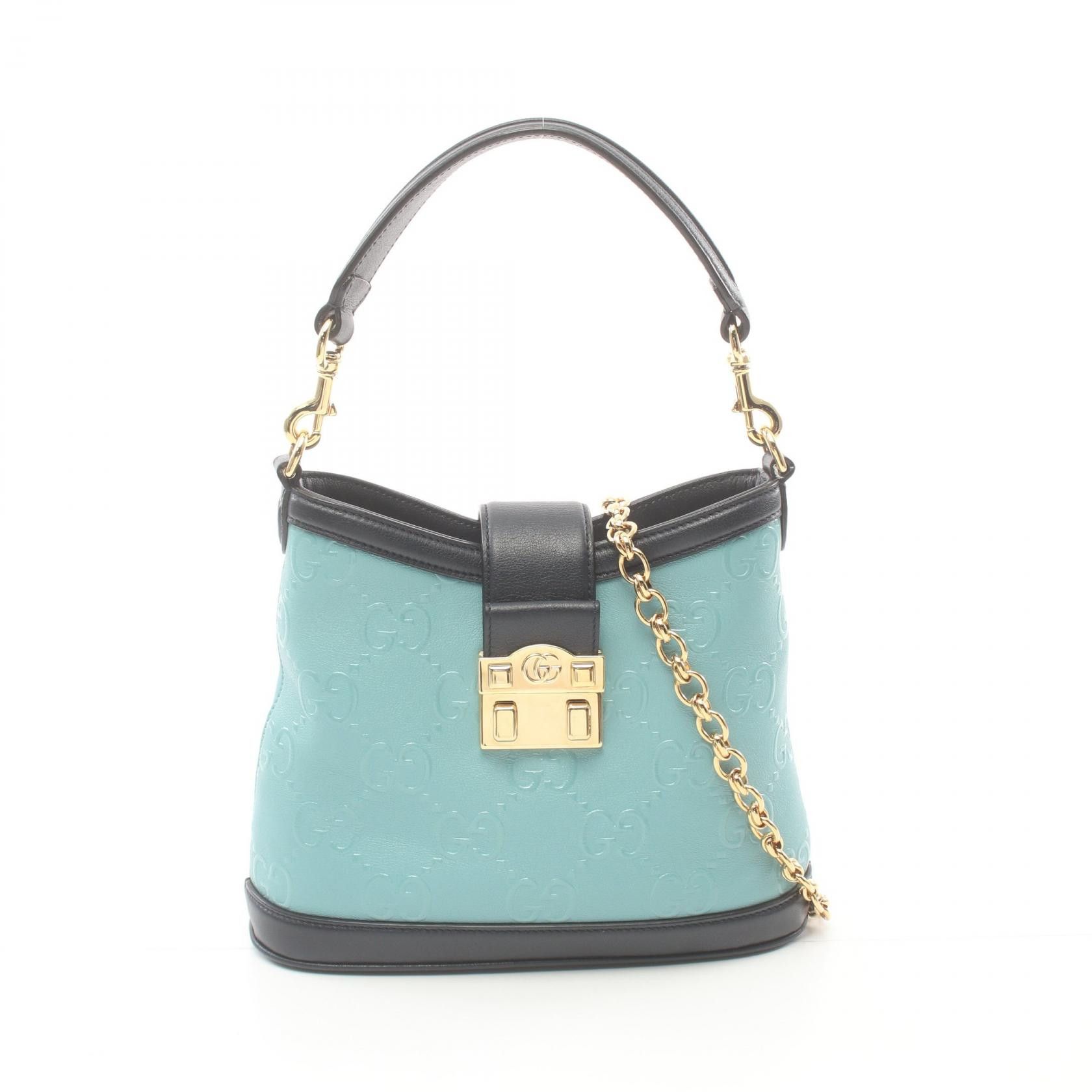 Gucci Gucci GG Small Leather Chain Shoulder Leather Handbag in Great Condition Size ONE SIZE - 1 Thumbnail