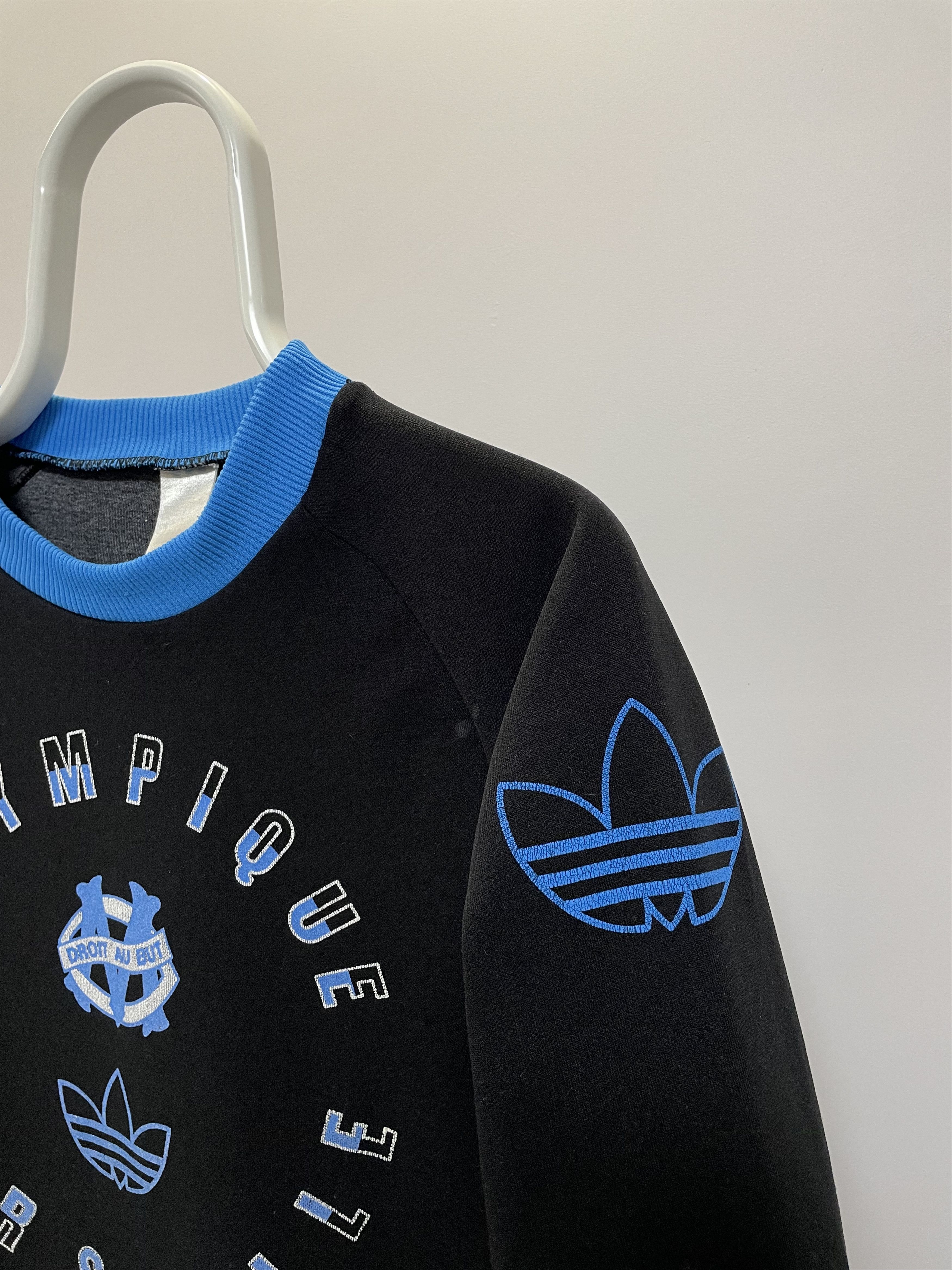 Adidas ADIDAS OLYMPIQUE MARSEILLE Vintage Sweatshirt 90s Soccer FC Size US S / EU 44-46 / 1 - 8 Thumbnail