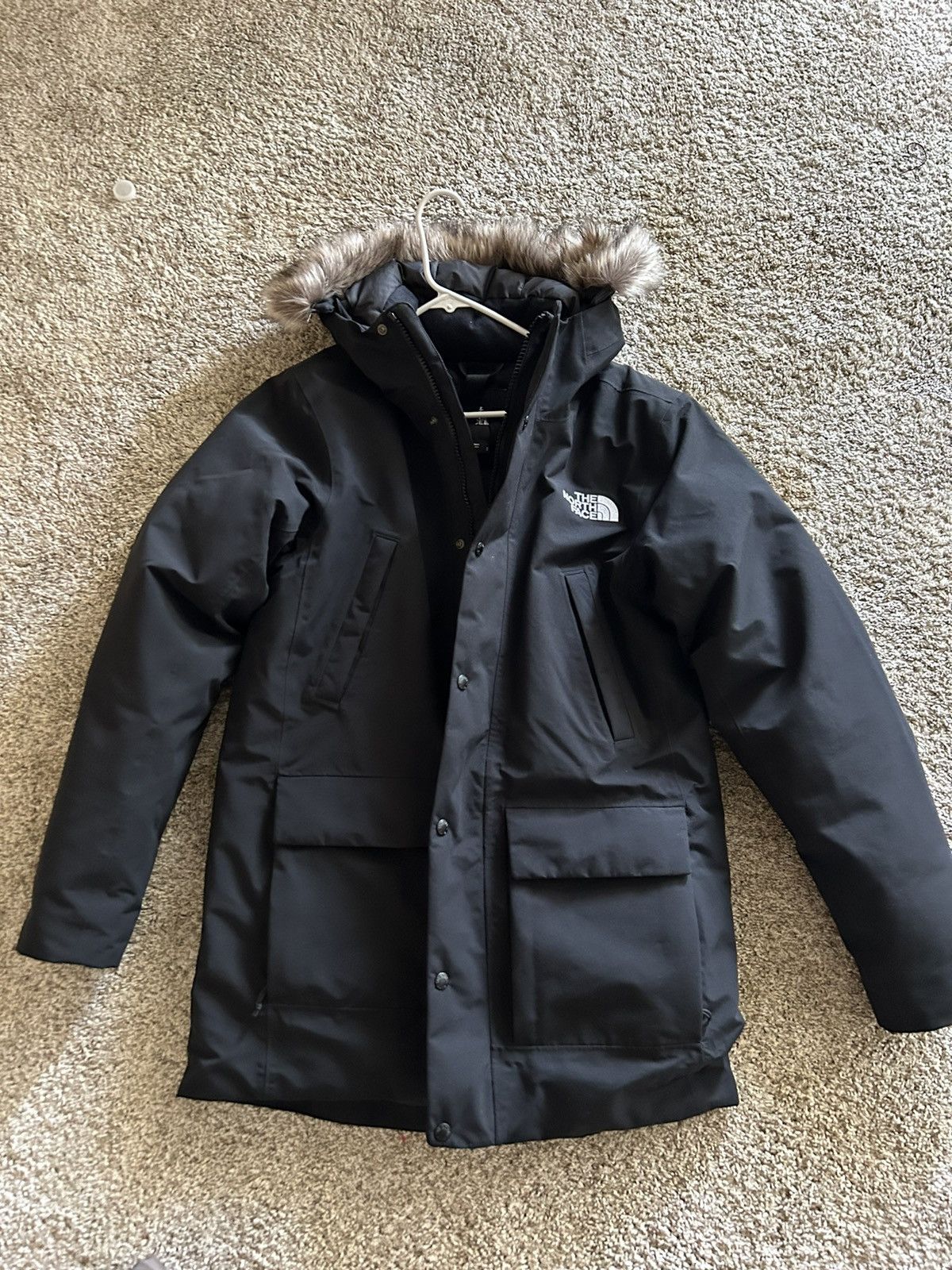 image of The North Face Men’S Arctic Parka Premium in Black, Men's (Size Small)