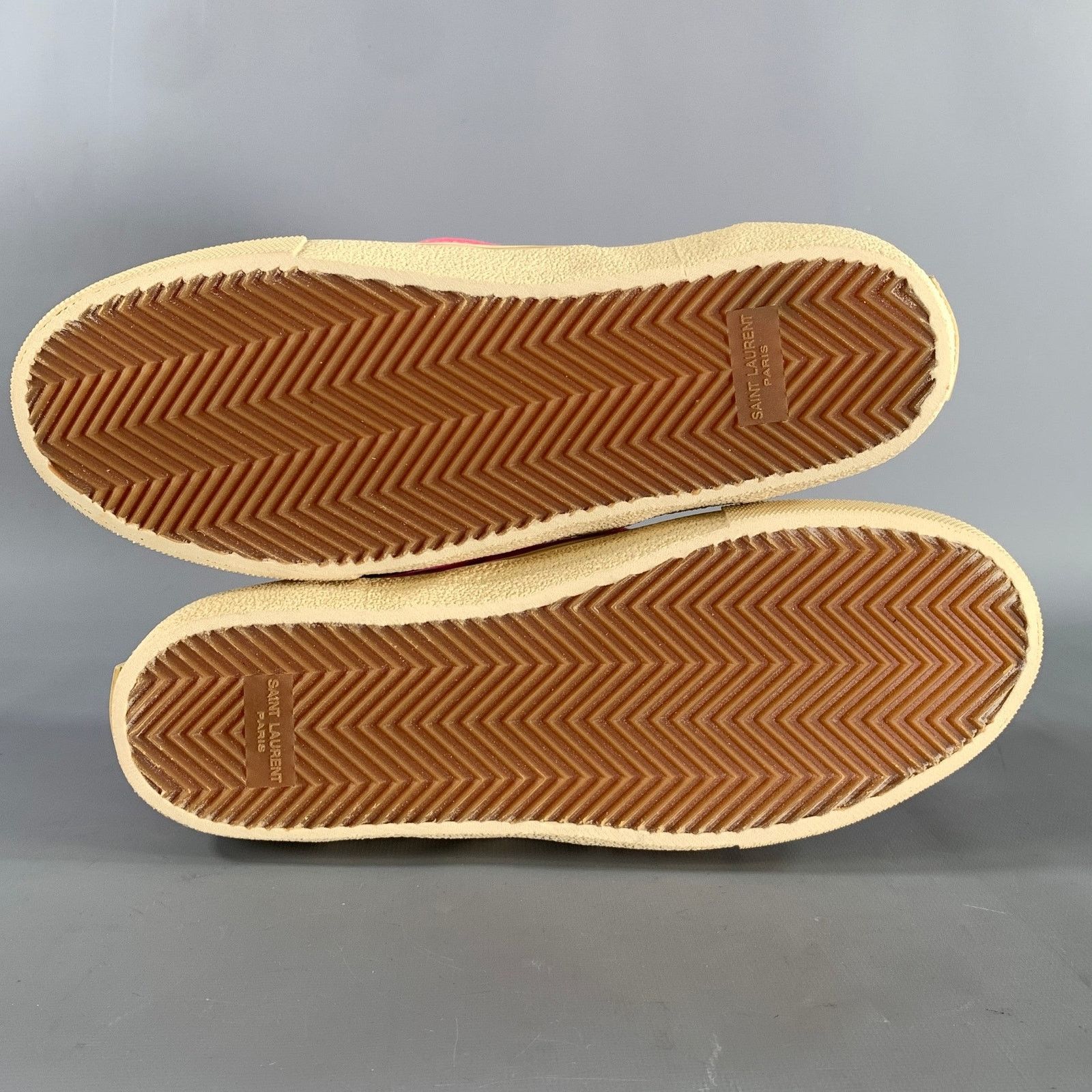 Saint Laurent Paris SAINT LAURENT Pink Black Palms Canvas Slip On Sneakers Size US 9.5 / EU 42-43 - 6 Thumbnail