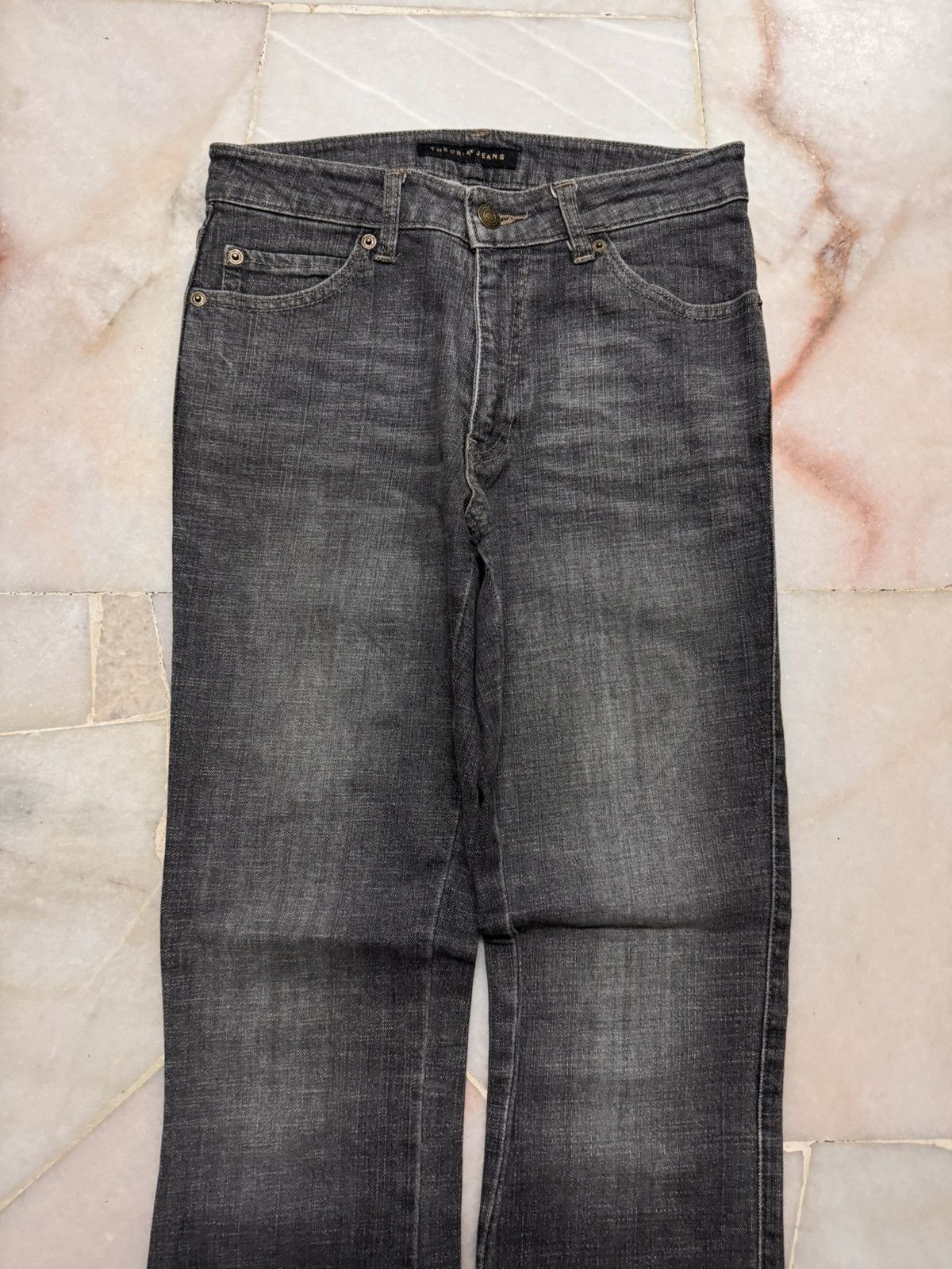 Vintage VINTAGE 1990s JAPANESE BELL BOTTOM FLARE MUD-WASHED Size US 26 / EU 42 - 5 Thumbnail