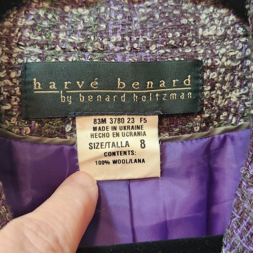 Harve Benard VTG Harve Benard 100% Wool Plaid Blazer Size 8 Size M / US 6-8 / IT 42-44 - 4 Thumbnail