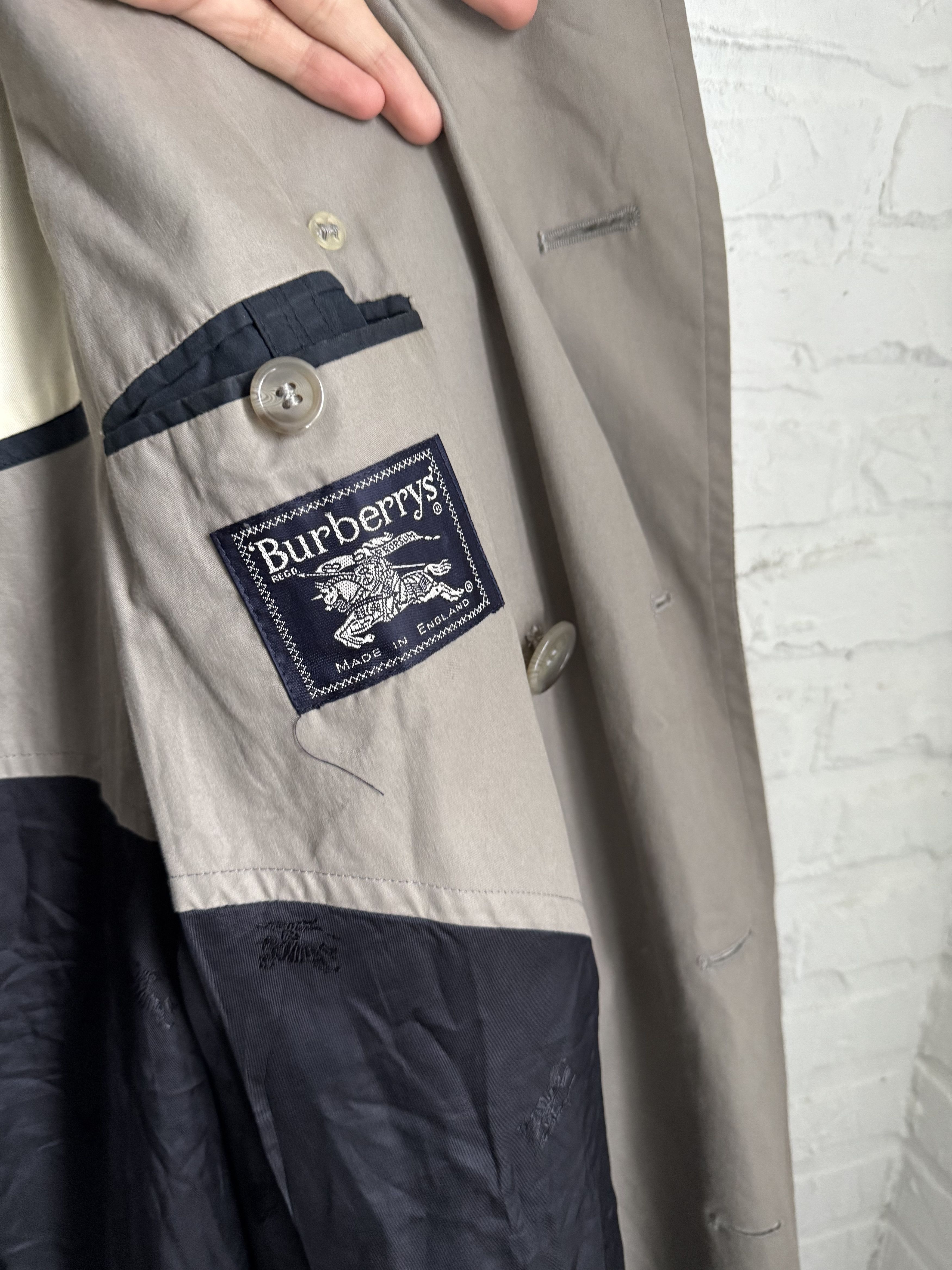Burberry Vintage Burberrys Double Breasted Trench Coat Size US XL / EU 56 / 4 - 6 Thumbnail