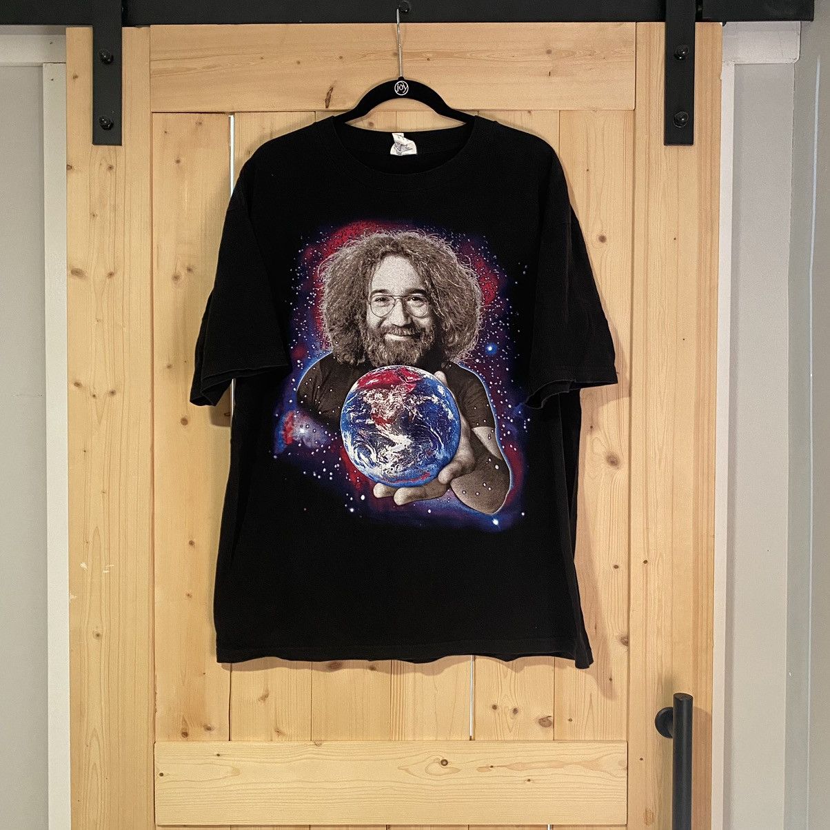 image of Grateful Dead x Vintage 90's Jerry Garcia T Shirt in Black, Men's (Size XL)