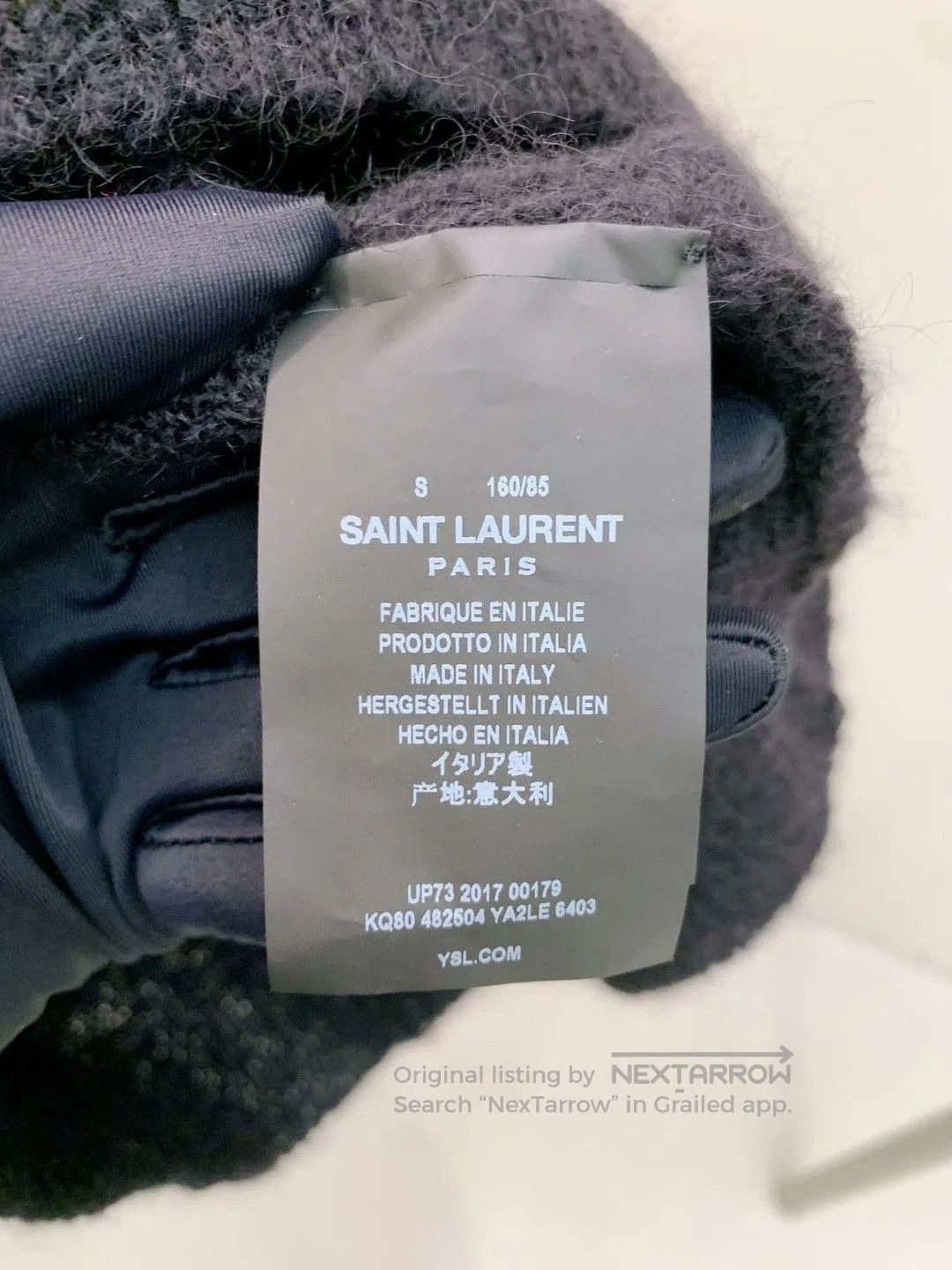 Saint Laurent Paris Saint Laurent Red Lip Blue Sweater. Size S / US 4 / IT 40 - 6 Thumbnail