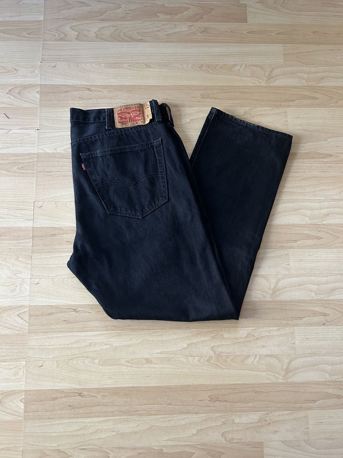 Levi's Levi’s 501 Classic Black Denim Jeans Size US 40 / EU 56 - 1 Thumbnail