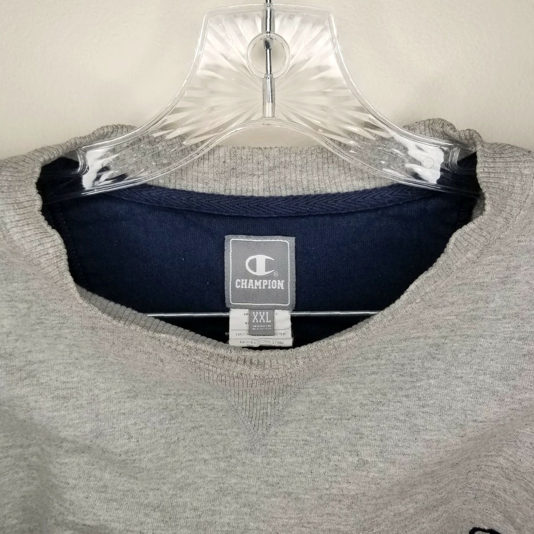 Champion CHAMPION Men's Pullover Sweater Gray Long Sleeve 2XL Size US XXL / EU 58 / 5 - 4 Thumbnail