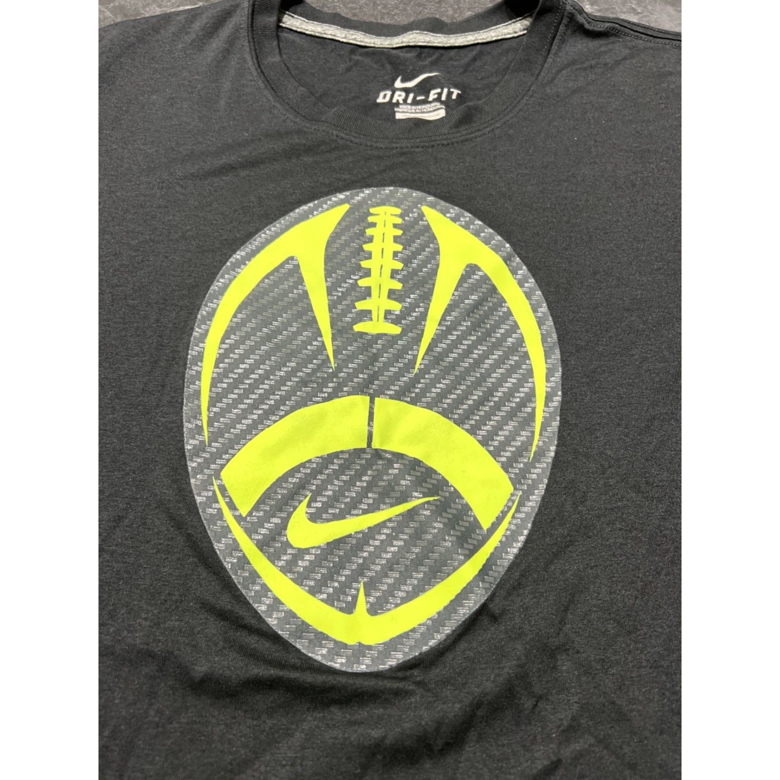 Nike Nike Dri-Fit Football Training T-Shirt Mens Large L Black Activewear Size US L / EU 52-54 / 3 - 3 Thumbnail