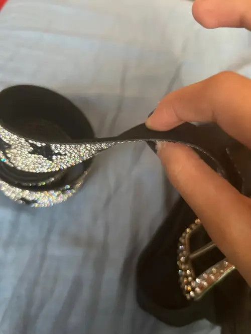 Japanese Brand Shiny Rhinestone Star Pu Leather Belt Size ONE SIZE - 5 Thumbnail