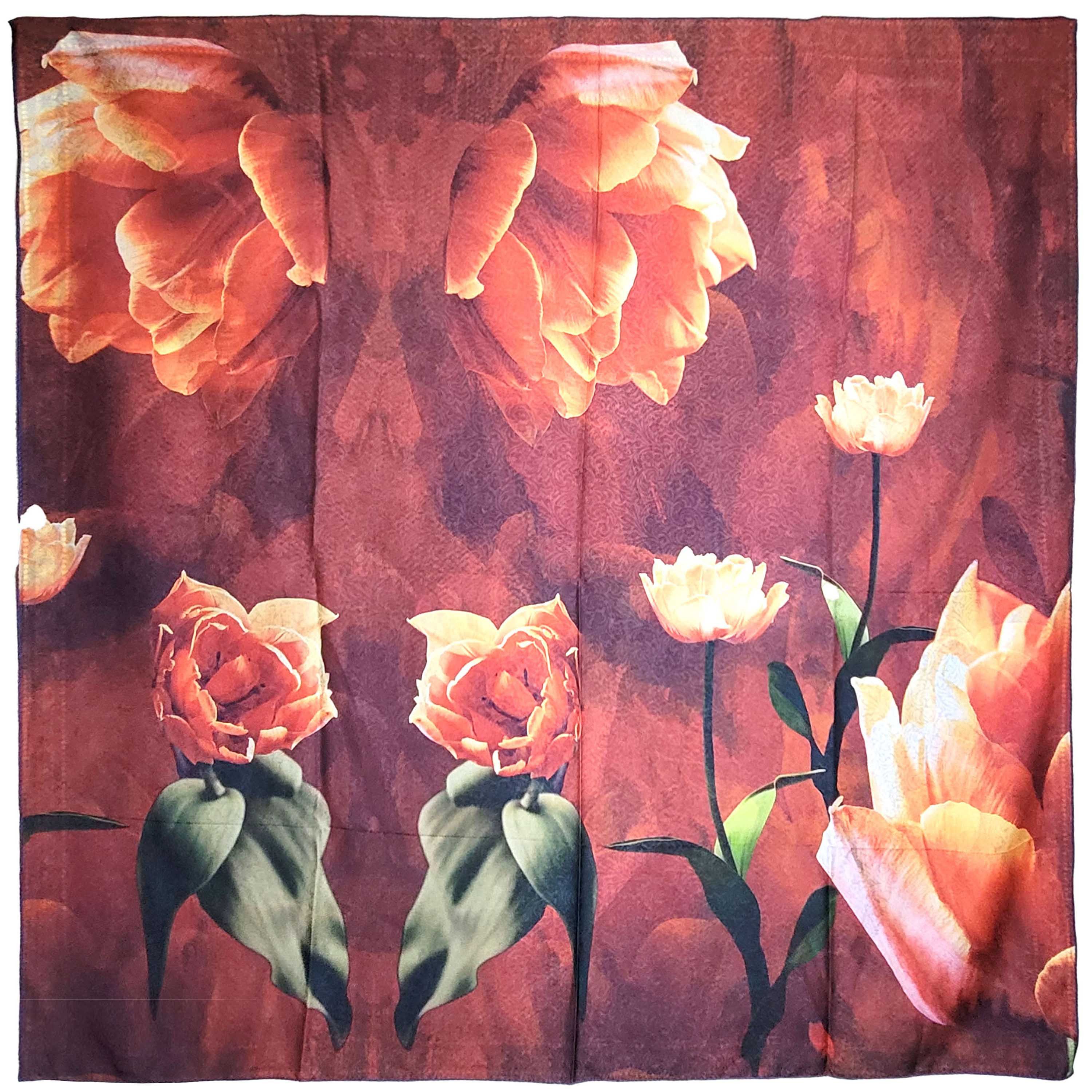 Other NWT Double Sided Silk Scarf 52"x52" Large Square Wrap 3232 Size ONE SIZE - 3 Thumbnail