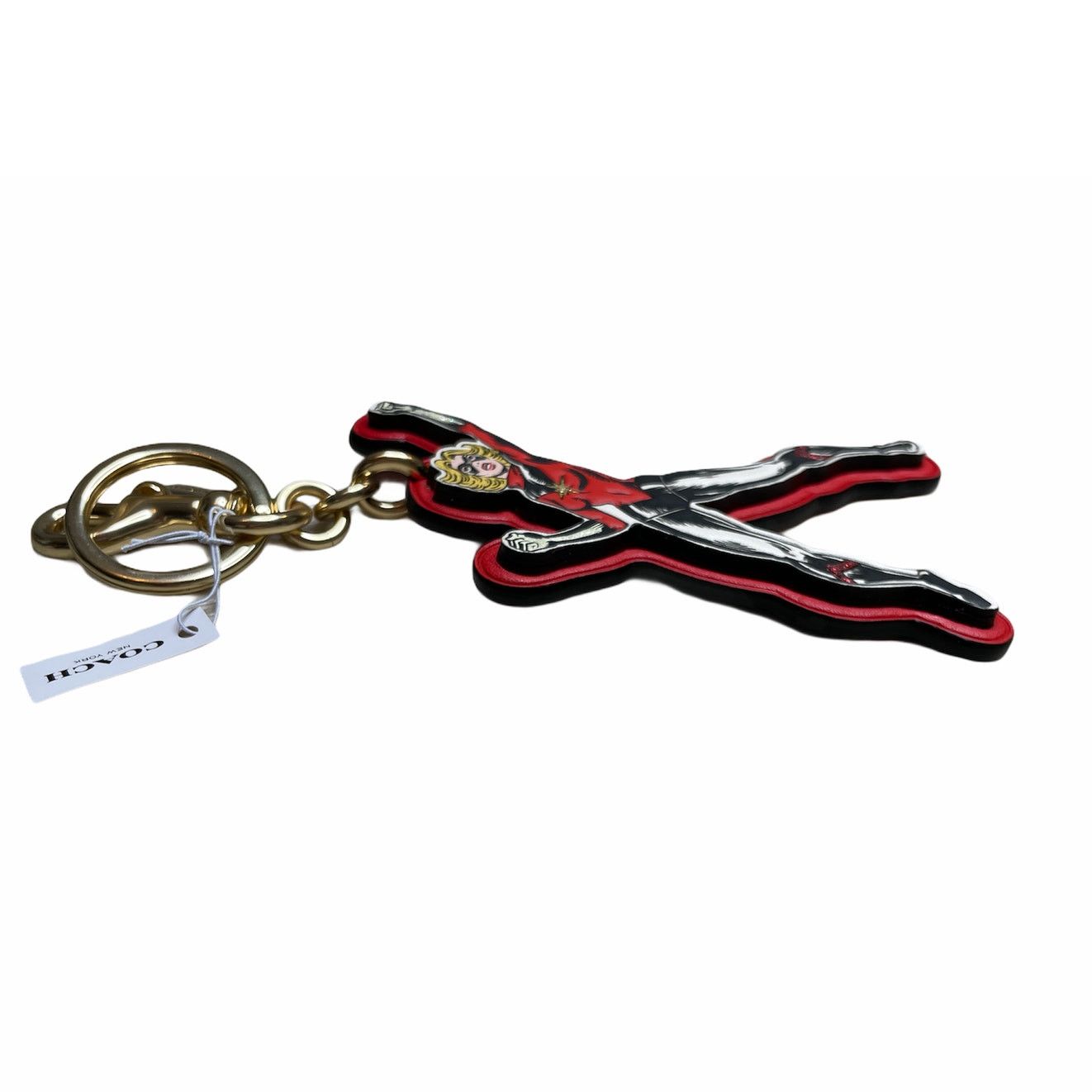 Coach Coach Marvel Carol Danvers Key Fob Bag Charm Key ring Size ONE SIZE - 3 Thumbnail