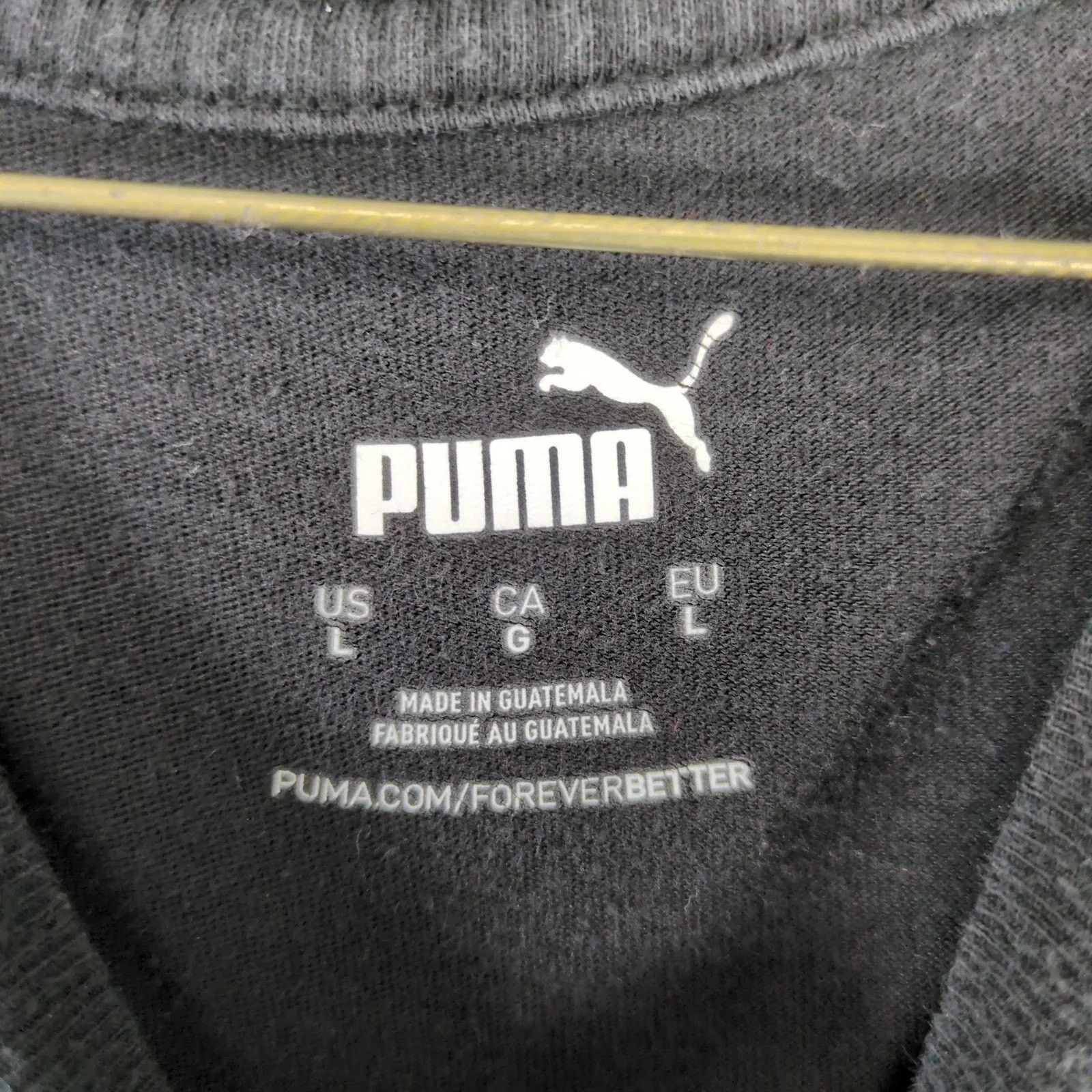 Puma Puma One Shot Camo Logo Men's L Graphic T-Shirt Black Crew Size US L / EU 52-54 / 3 - 2 Thumbnail