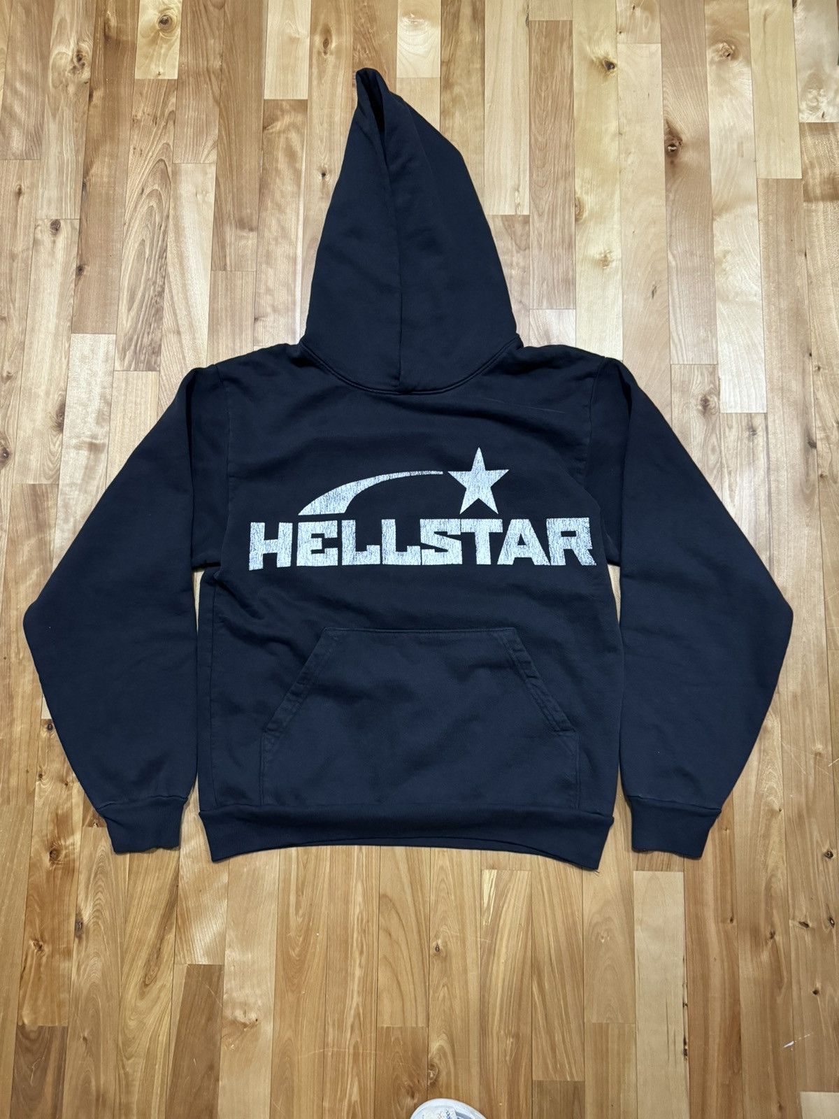 image of Hellstar Uniform Black Hoodie, Men's (Size Small)