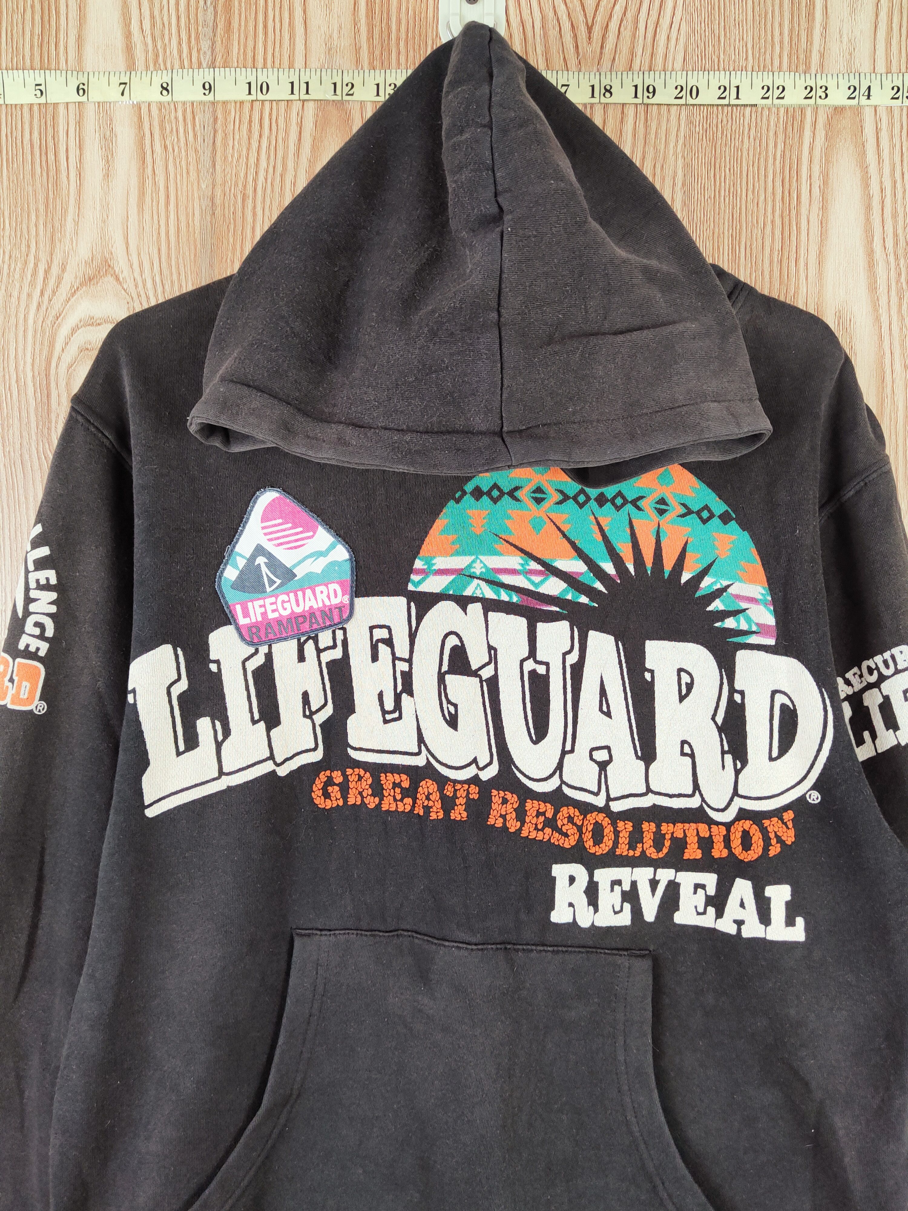 Japanese Brand Lifeguard Black Faded Hoodie Sweatshirts #W121 Size US M / EU 48-50 / 2 - 3 Thumbnail