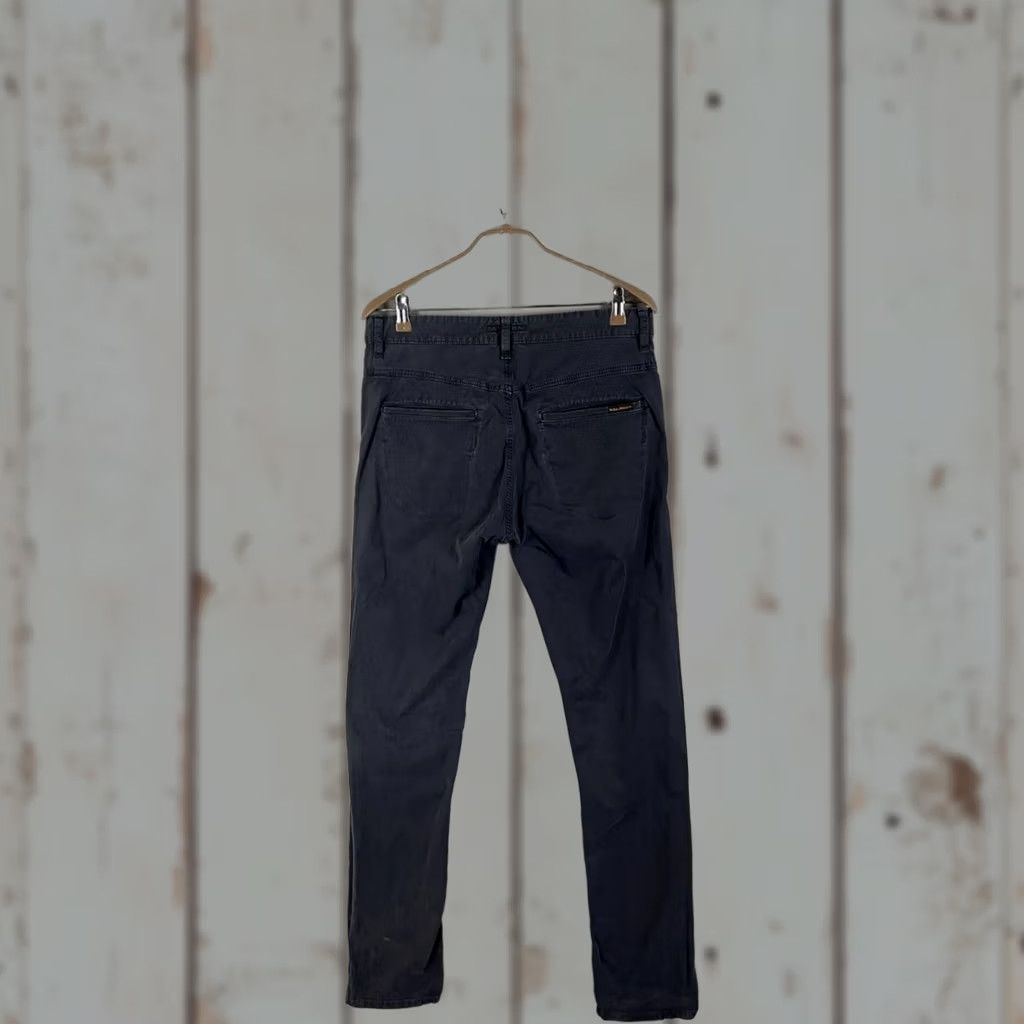 Nudie Jeans Nudie Jeans Co Chino Pants Navy Blue Straight Leg 33x36 Mens Regular Size 33x36 Navy Blue Comfort Stretch Pockets Vintage No Size US 33 - 1 Thumbnail