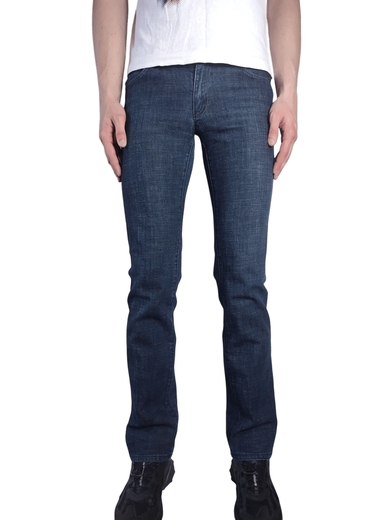 Armani Armani Jeans Stretched Indigo Slim Pants Size US 29 - 1 Thumbnail
