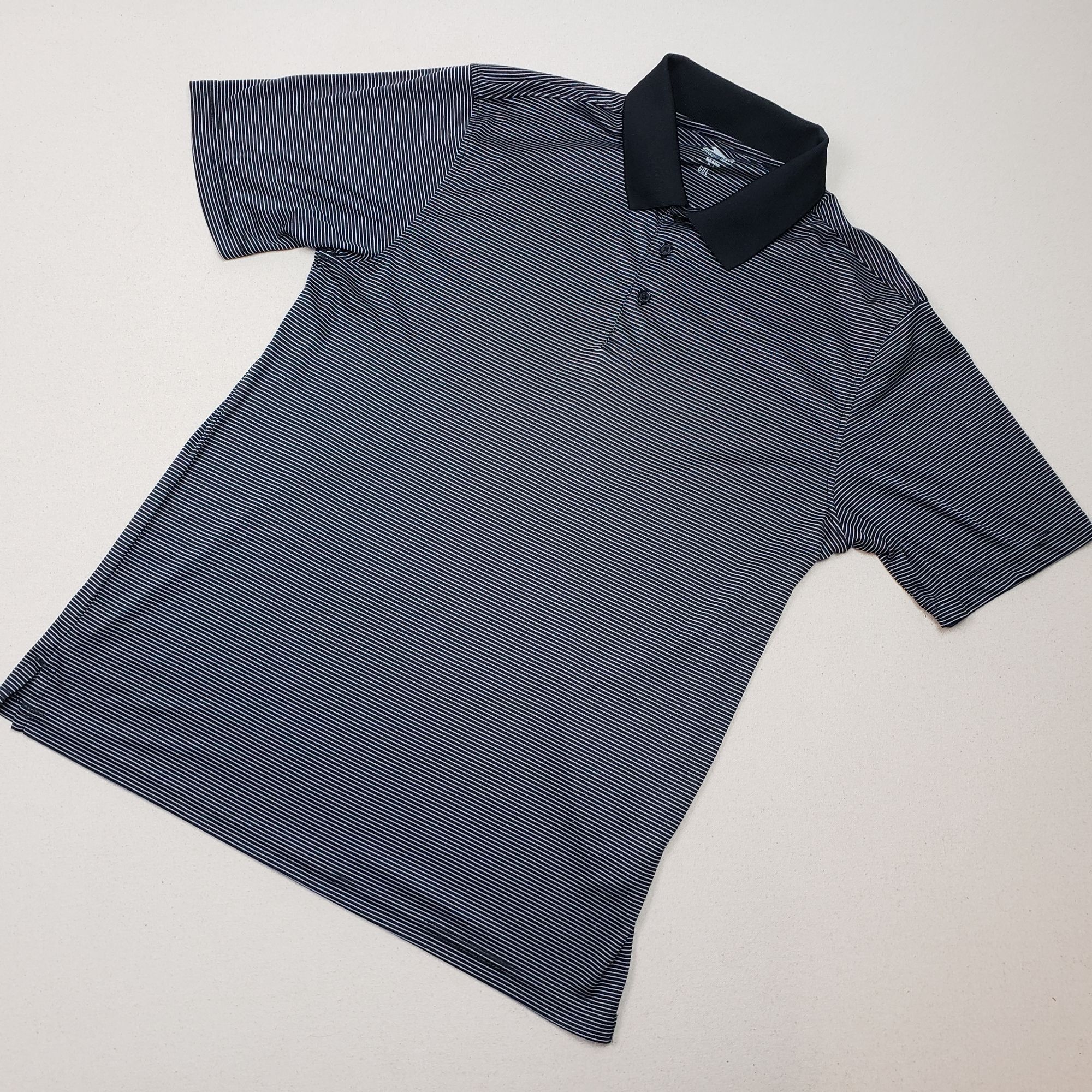 Other Slazenger Men's Golf Polo Shirt Black/White Stripe Short Slv Size US L / EU 52-54 / 3 - 1 Thumbnail