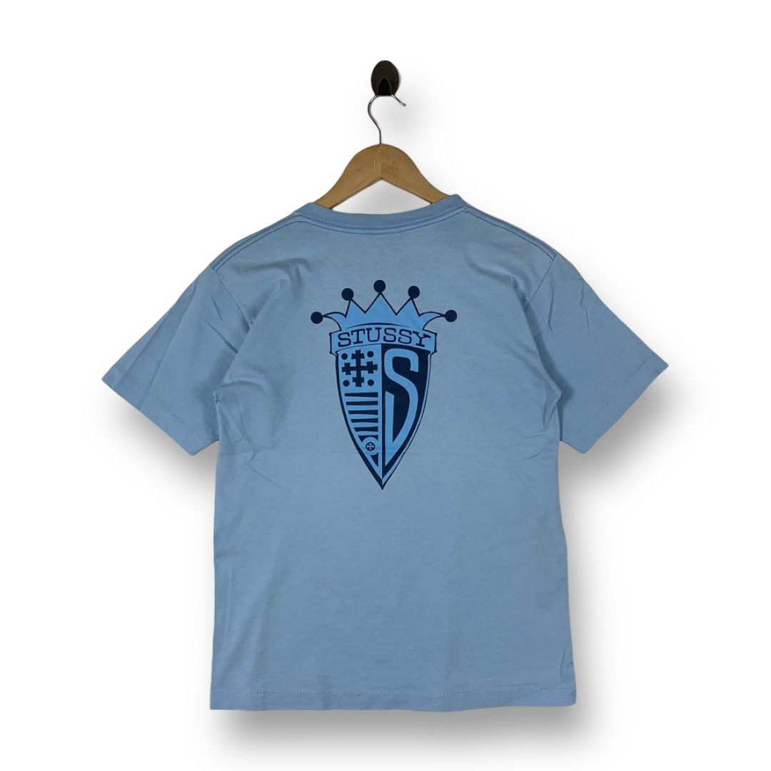 Stussy Vintage Stussy Shield Crown Logo Tee Shirt Size US XL / EU 56 / 4 - 1 Thumbnail