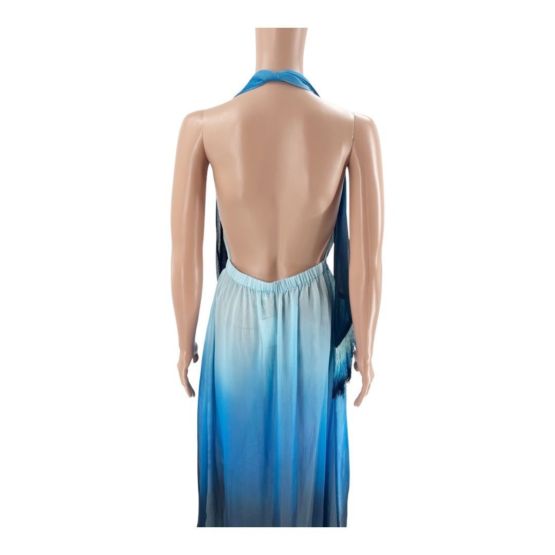 maurie and eve blue and white dress WW43630] Jonathan Simkhai