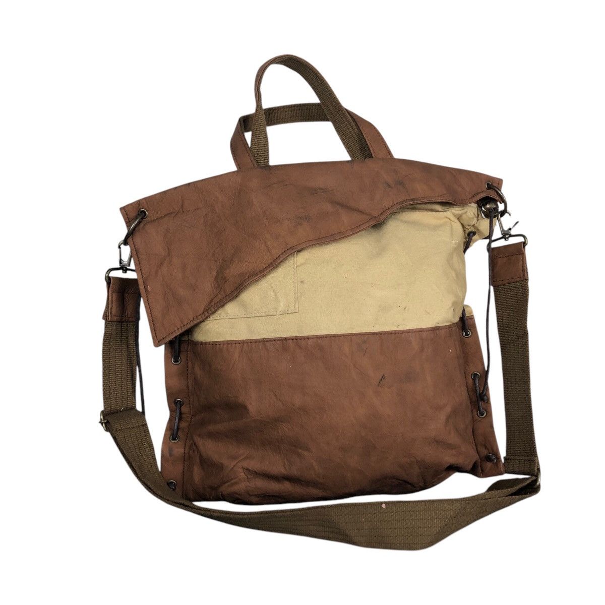 Japanese Brand × Vintage 📌Anti Forme Design Patchwork Bag Rich Brown Kapital Japan Size ONE SIZE - 2 Thumbnail