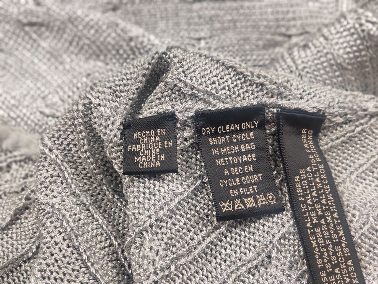 Ralph Lauren Ralph Lauren Black Label Cable Knit Poncho Cardigan Mettalic Size M / US 6-8 / IT 42-44 - 12 Thumbnail