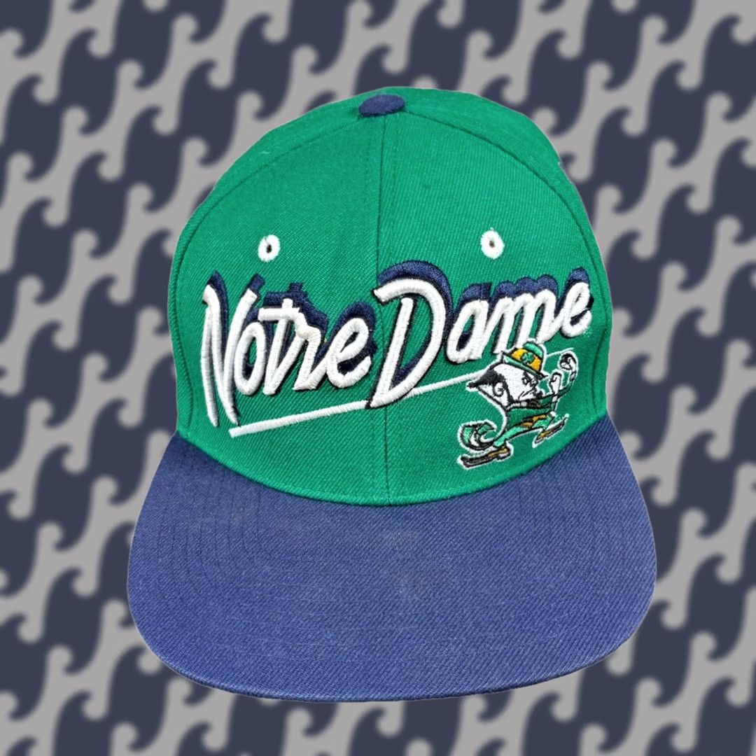 Zephyr Y2K Notre Dame Leprechaun Snapback Wool Hat Zephyr ZHat Size ONE SIZE - 1 Thumbnail