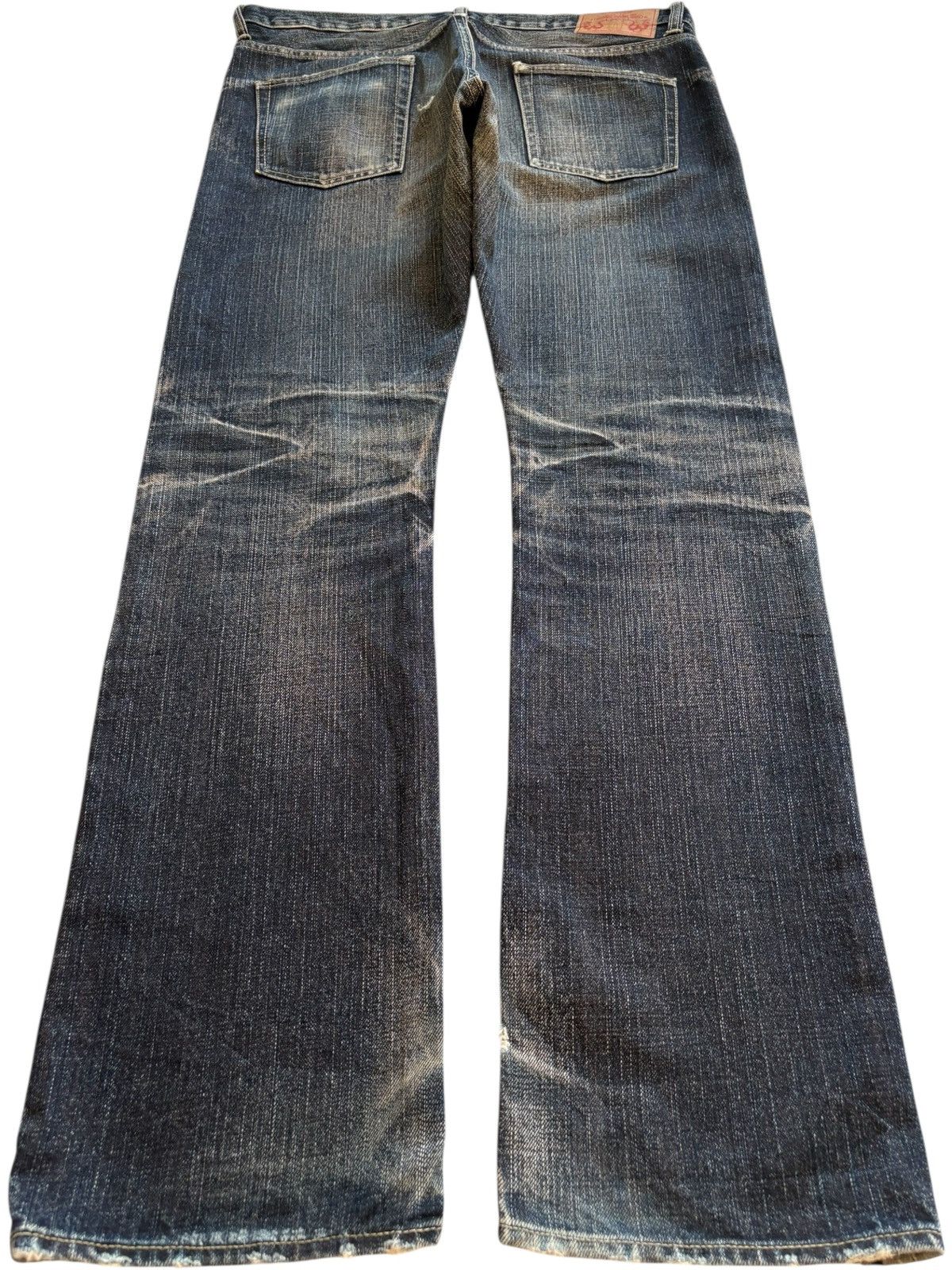 Takeo Kikuchi Vintage Takeo Kikuchi Rusty Mud Wash Distressed Bootcut Jean Size US 35 - 2 Thumbnail