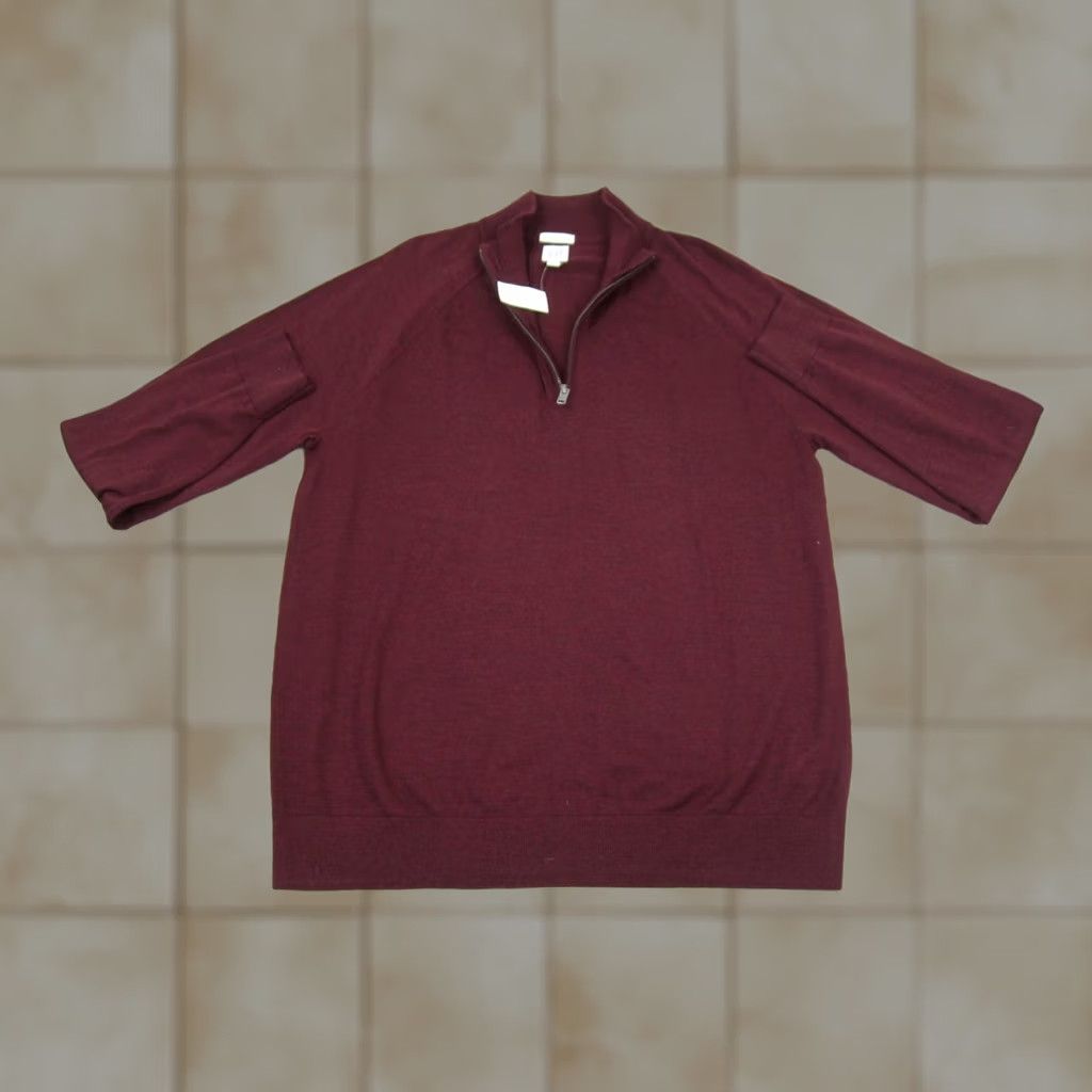 Gap GAP Sweatshirt Mens XL Red 1/4 Zip Merino Wool Pullover NWT XLT (Regular) Size US XL / EU 56 / 4 - 1 Thumbnail