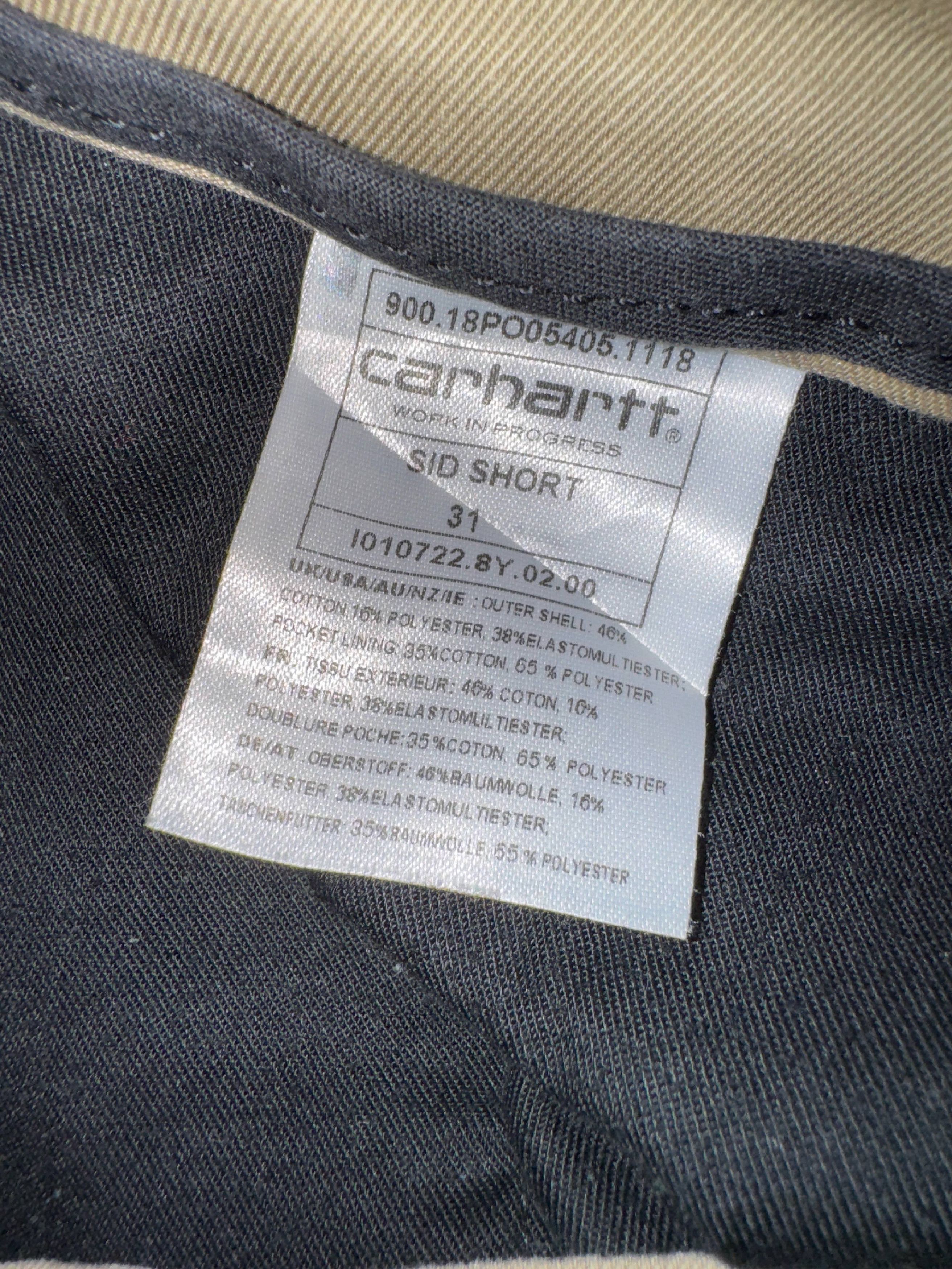 Carhartt × Carhartt Wip Carhartt WIP Sid Short Moor Beige Size US 31 - 4 Thumbnail