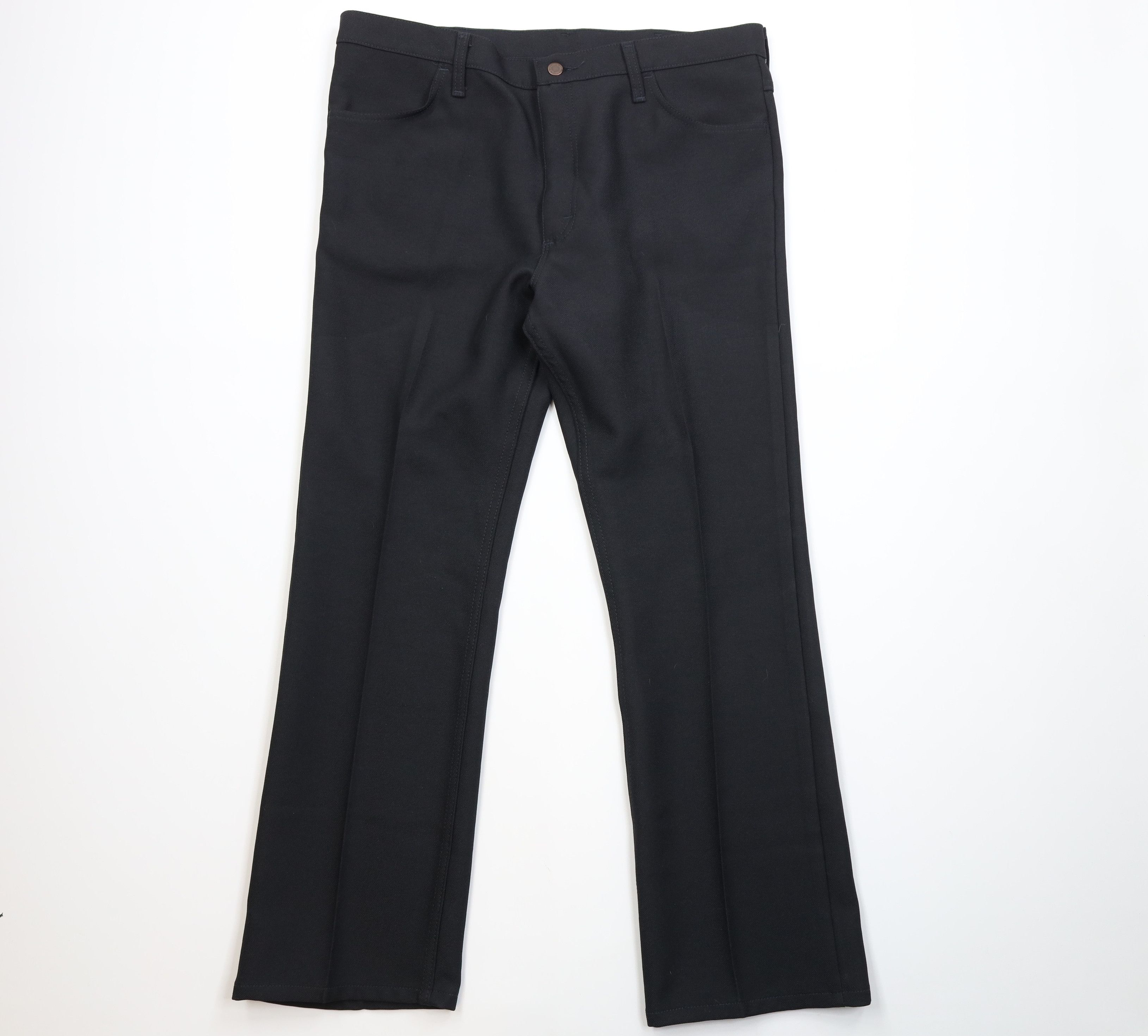 Wrangler Vintage 90s Wrangler Wide Leg Western Chino Pants Black Size US 38 / EU 54 - 1 Thumbnail