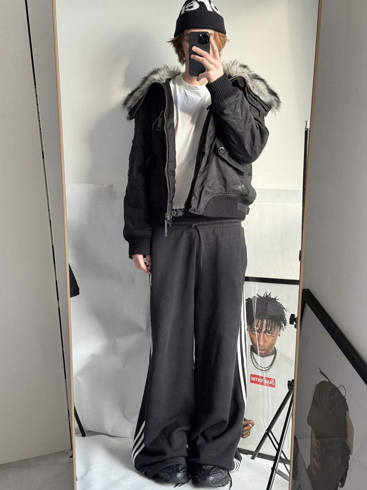 Japanese Brand Vintage Fur N2b Bomber Jacket Alpha Industries Style Ma-1 XL Size US XS / EU 42 / 0 - 6 Thumbnail
