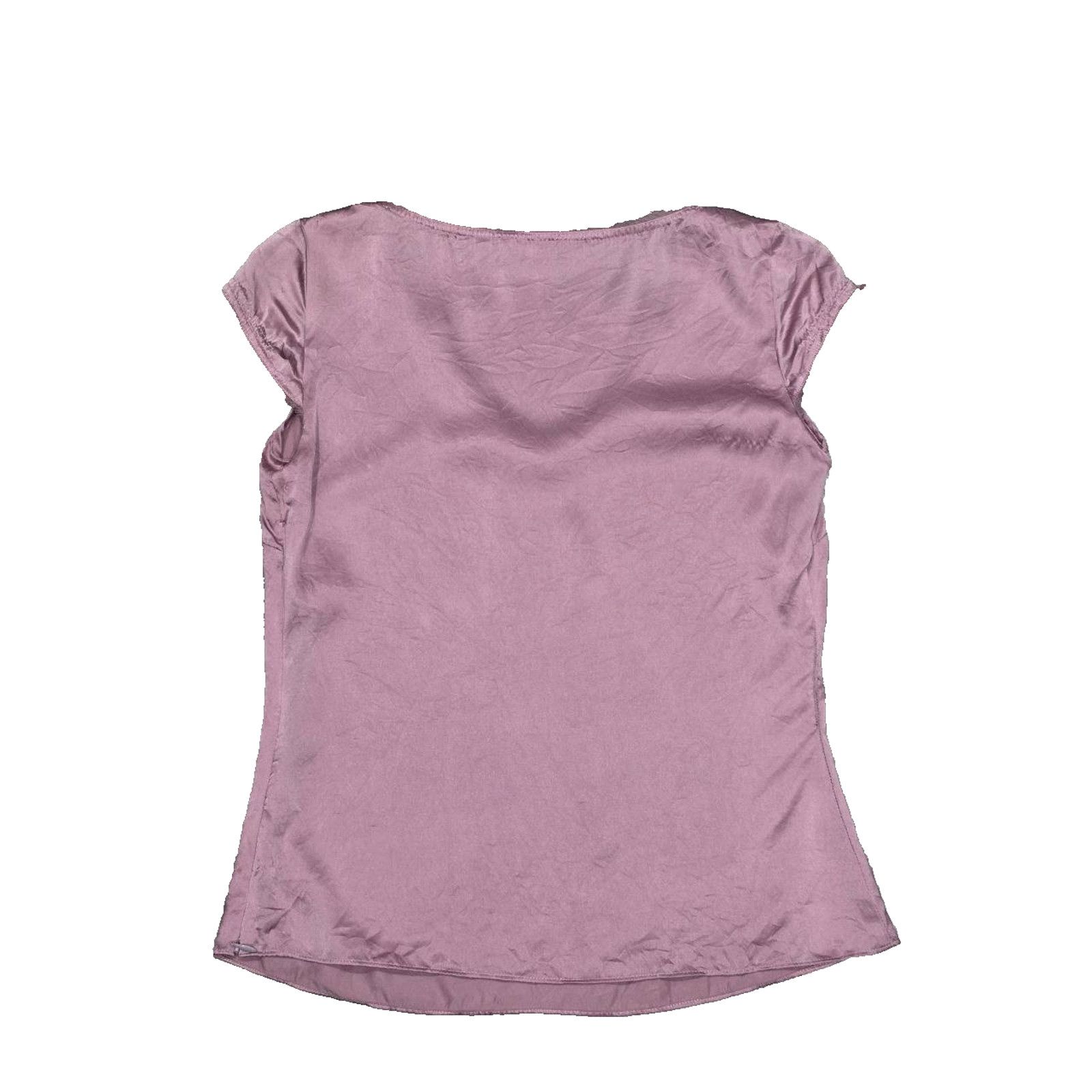 & Other Stories Tahari Cap sleeve soft pink silk top blouse Small A003209 Size S / US 4 / IT 40 - 5 Thumbnail