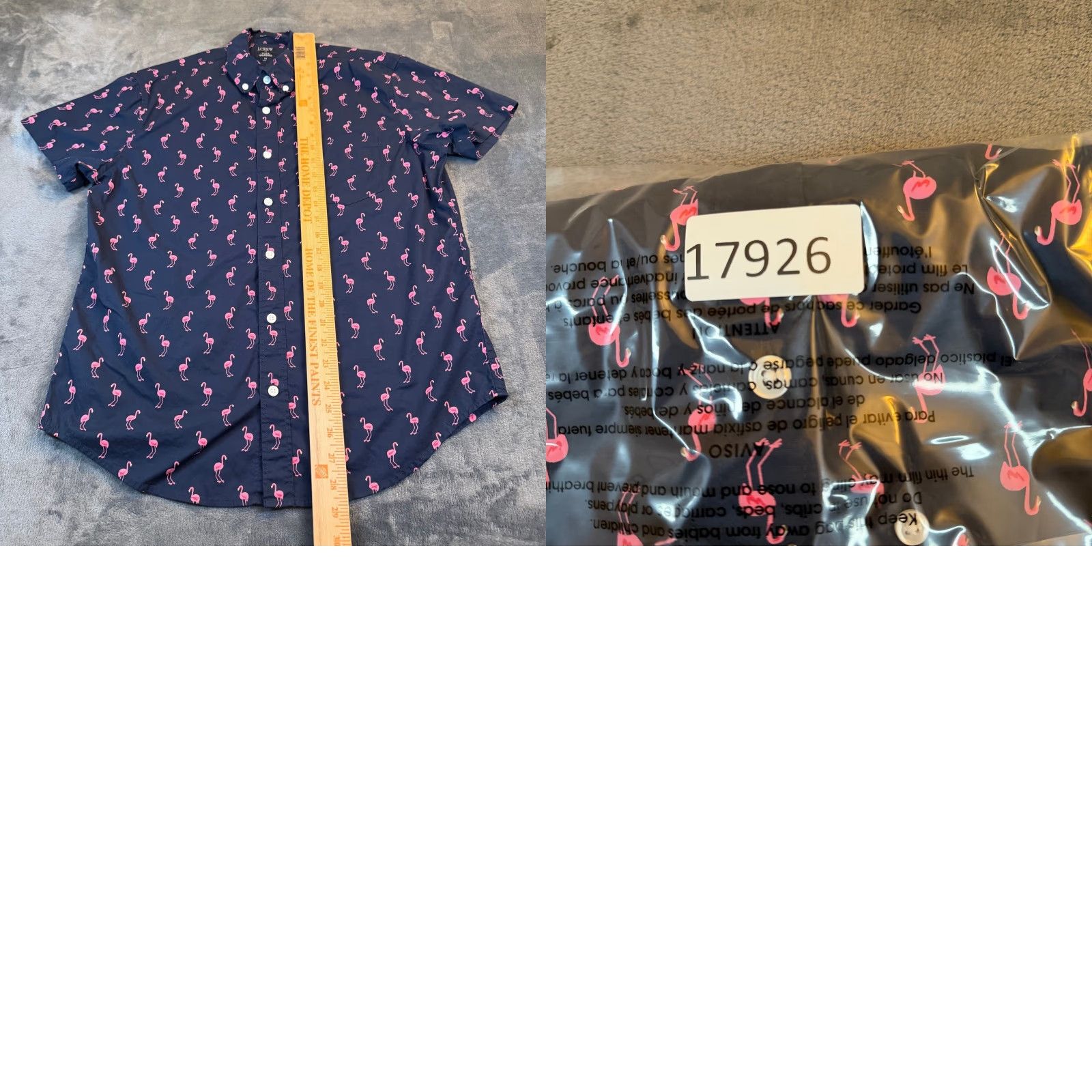 J.Crew J.Crew Flex Washed Slim Fit Flamingo Short Sleeve Button-Down Shirt Mens M Size US M / EU 48-50 / 2 - 8 Thumbnail