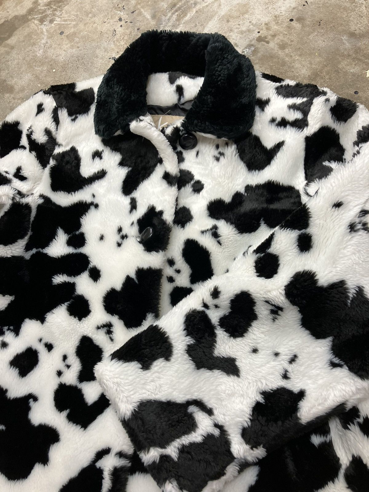 Vintage KC Collections Dalmation Print Faux Fur Jacket Size US M / EU 48-50 / 2 - 2 Thumbnail
