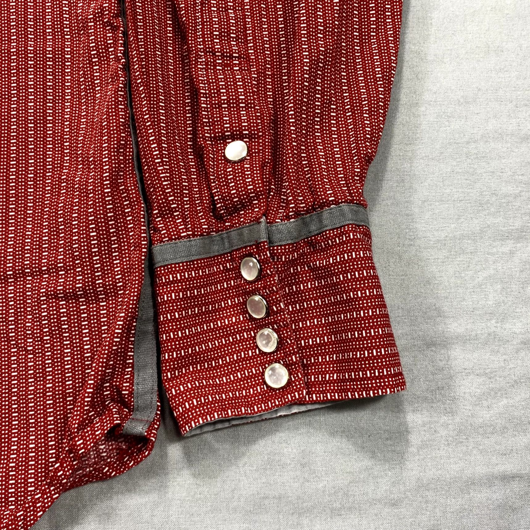 Roper Roper Shirt L Adult Red Striped Pearl Snap Western Cowboy Mens Size US L / EU 52-54 / 3 - 4 Thumbnail