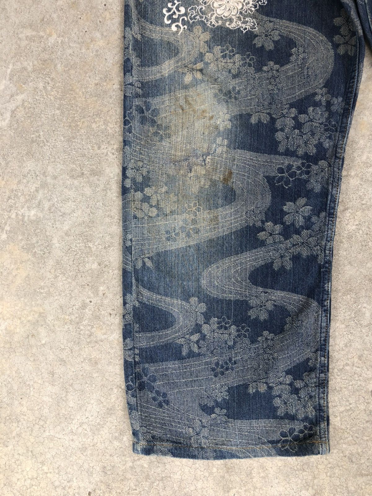 Karakuri Tamashii Karakuri Tamashii Embroidered Jeans Distressed Jeans Size US 39 - 6 Thumbnail