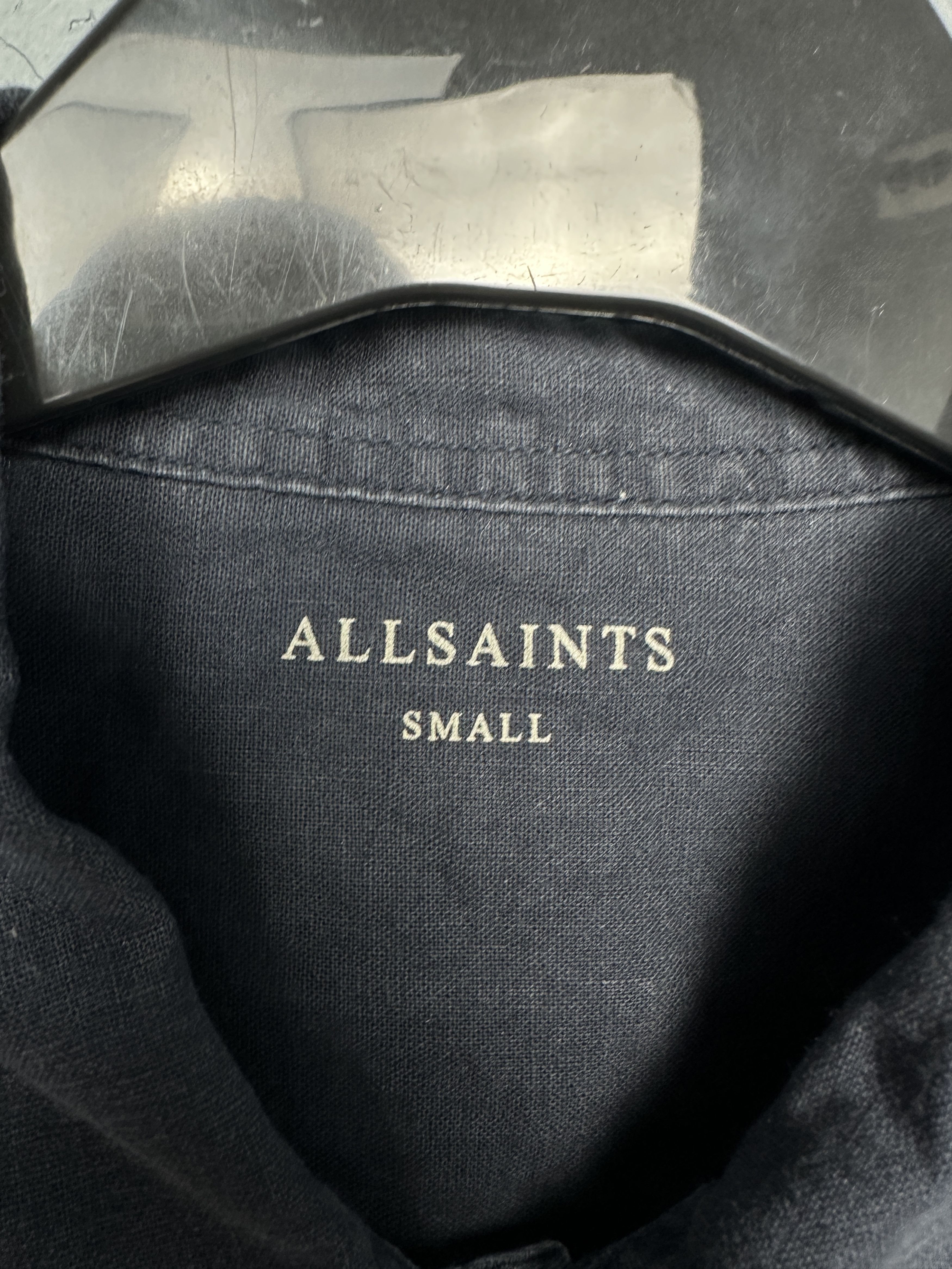Allsaints Allsaints Mens Carlson Linen Long Sleeve Shirt Size US S / EU 44-46 / 1 - 3 Thumbnail
