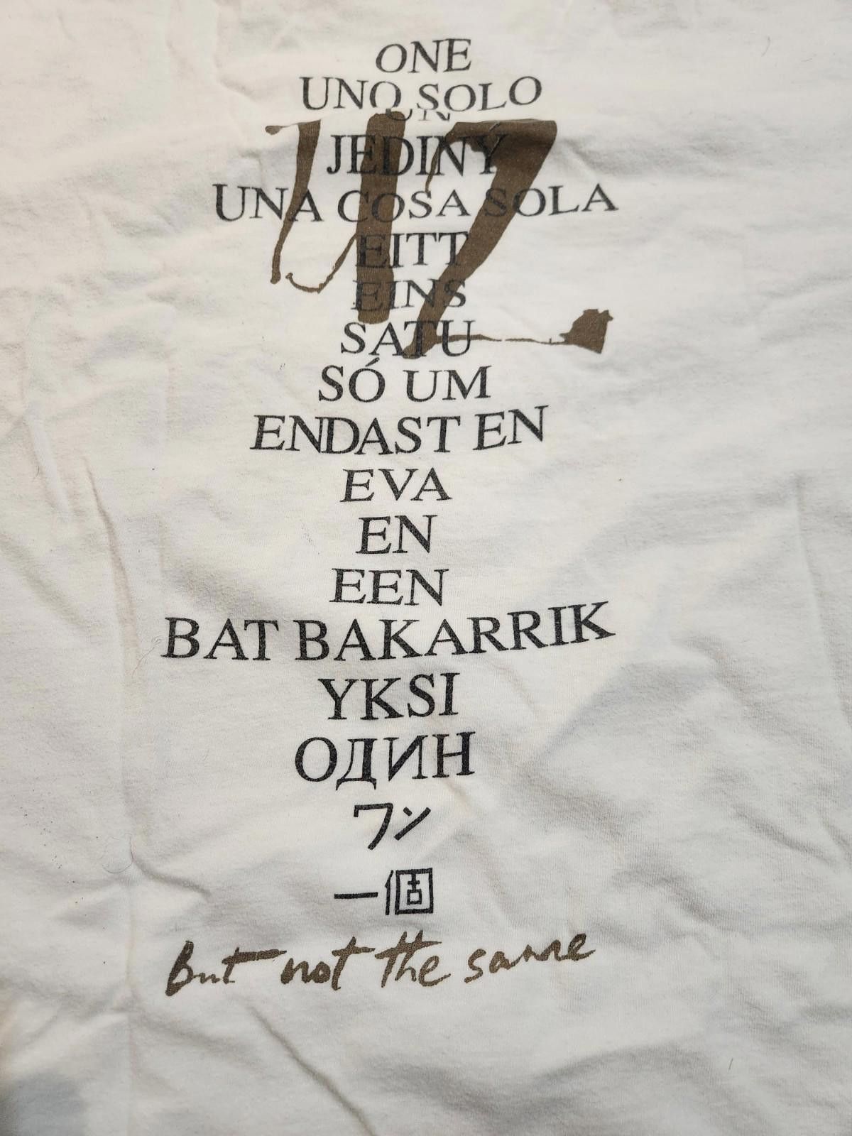 Hanes Vintage 90s U2 Single Stitch Smell The Flowers Tour Shirt XL Size US XL / EU 56 / 4 - 8 Thumbnail