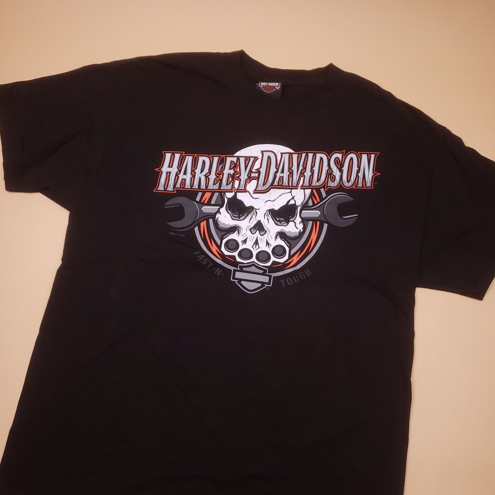Harley Davidson Harley Davidson Motorcycle ChicagoDouble Sided Mens tee L Size US L / EU 52-54 / 3 - 3 Thumbnail