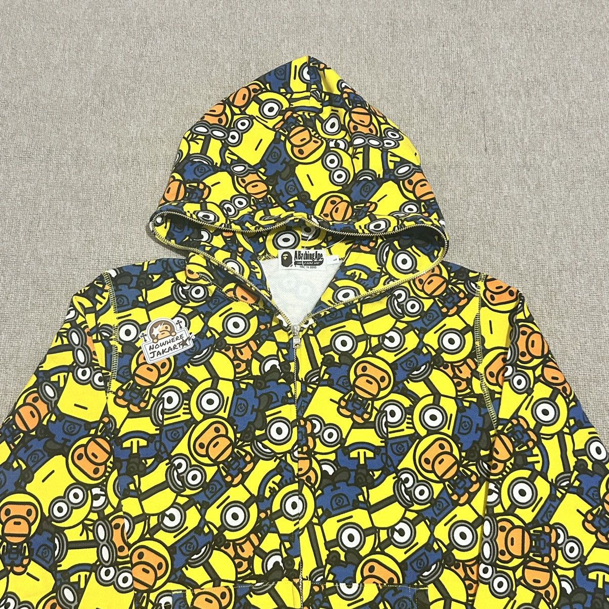 Bape Bape x Minion Full Zip Hoodie Size US L / EU 52-54 / 3 - 2 Thumbnail