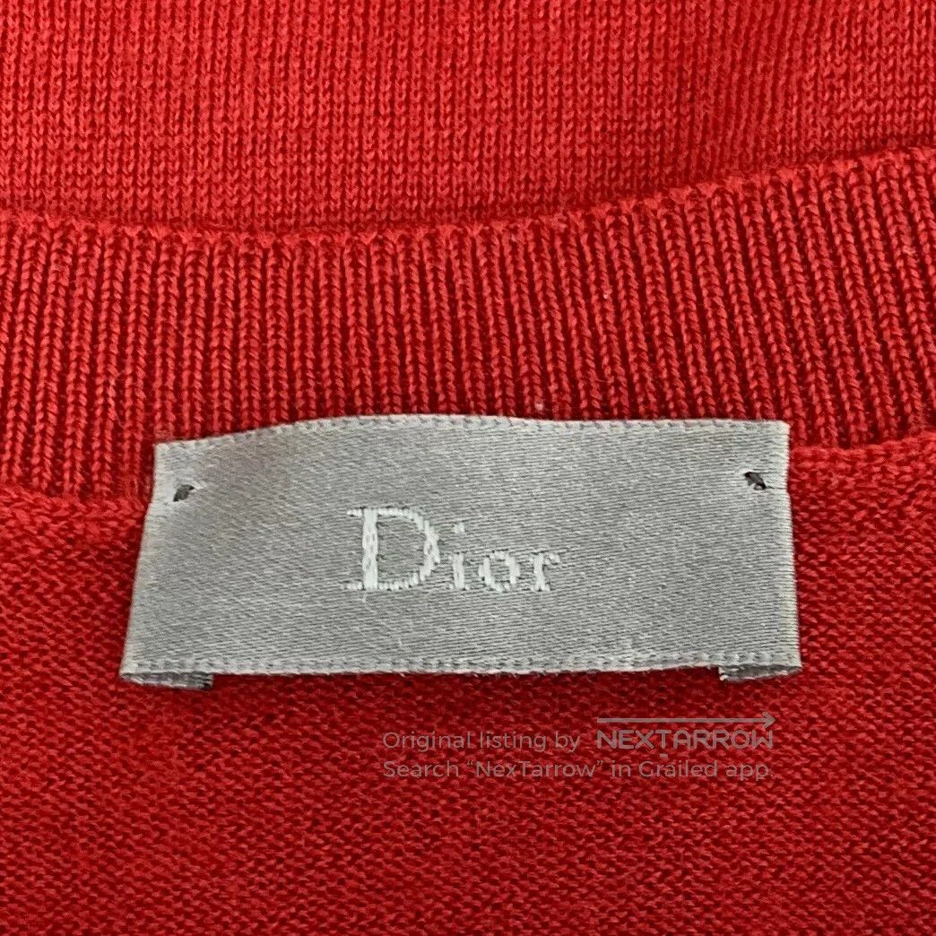 Dior Dior Red Bee Embroidered Wool Crew Neck Long Sleeve Knit T Size US S / EU 44-46 / 1 - 5 Thumbnail