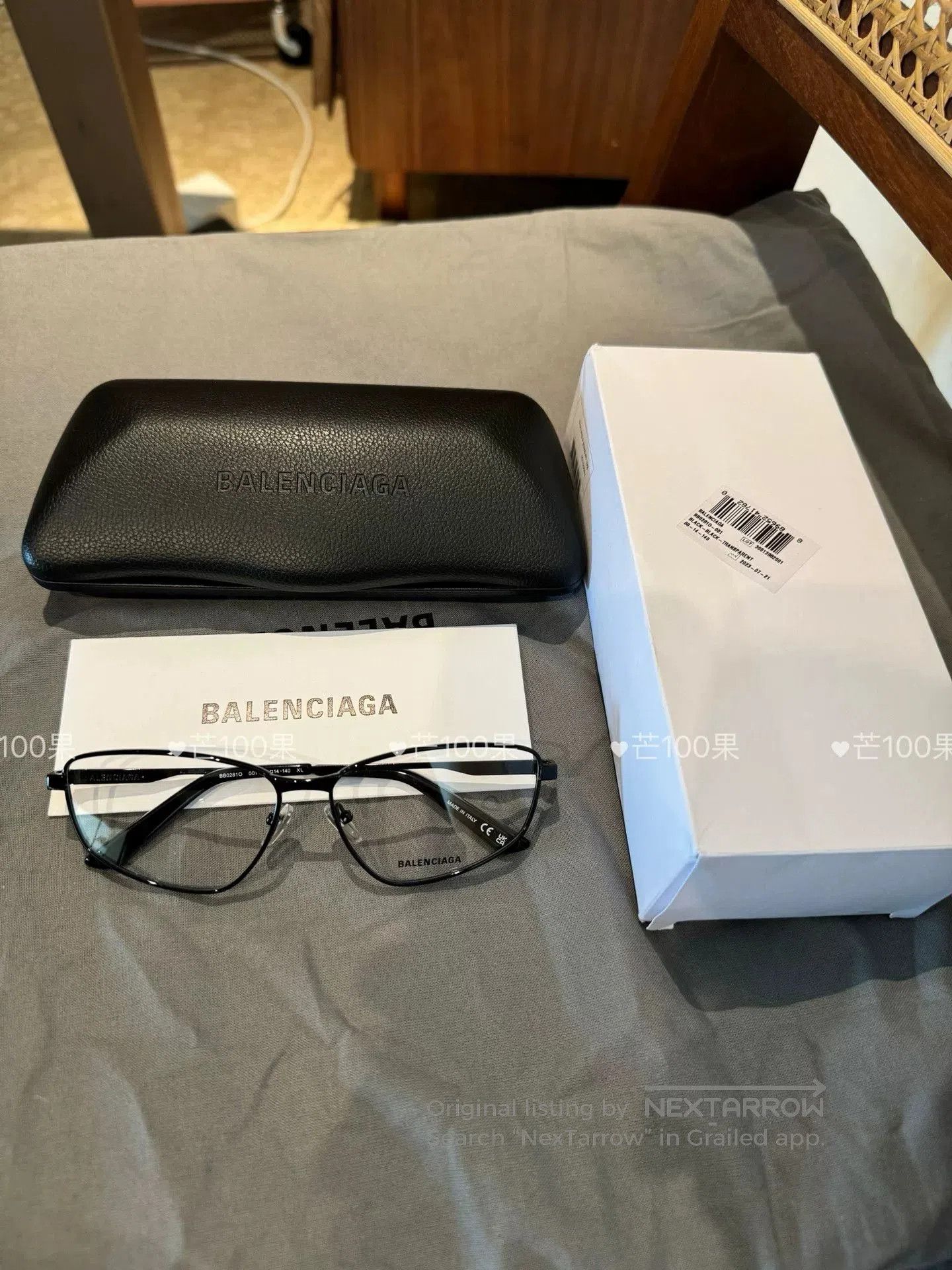 Balenciaga Balenciaga 23 Black Irregular Optical Frames. Size ONE SIZE - 1 Thumbnail